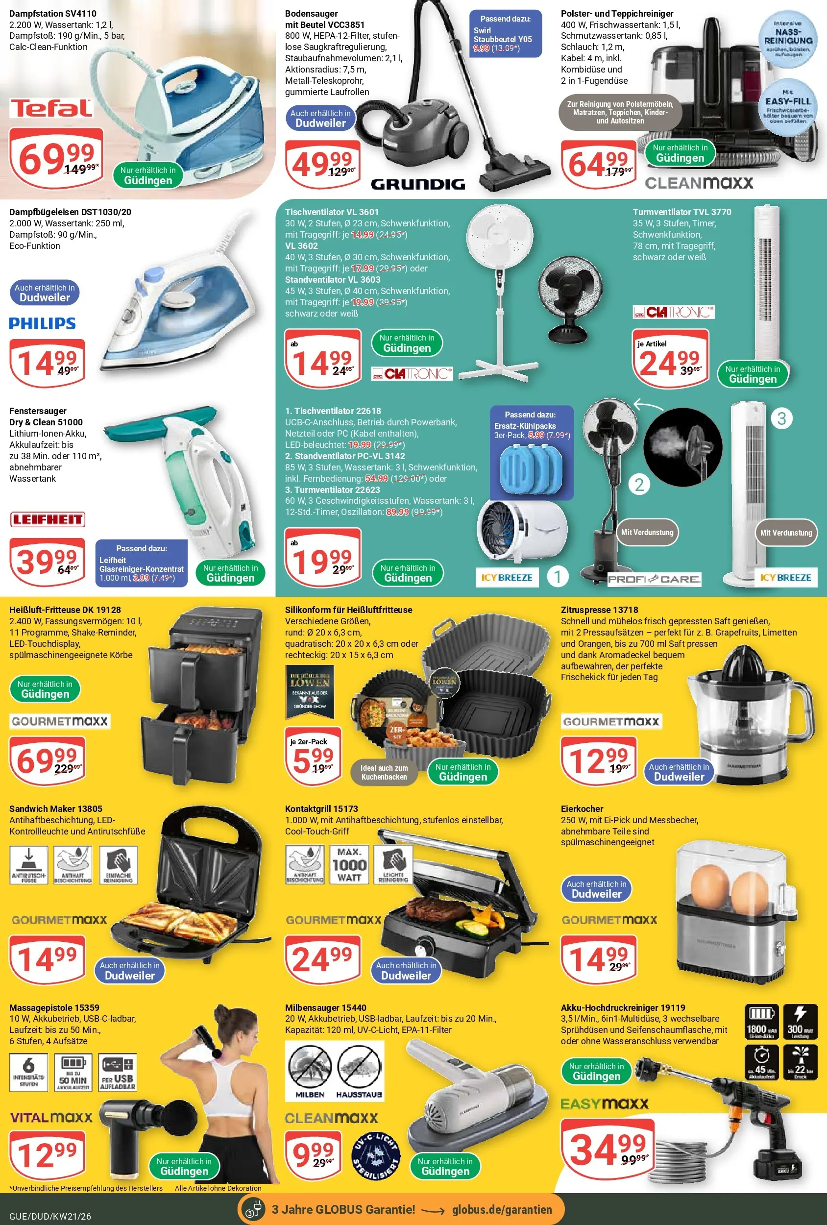 Globus Prospekt Saarbrücken-Dudweiler	 (ab 17.05.2026) » Angebote online | Seite: 26 | Produkte: USB, Limetten, Heißluftfritteuse, Netzteil