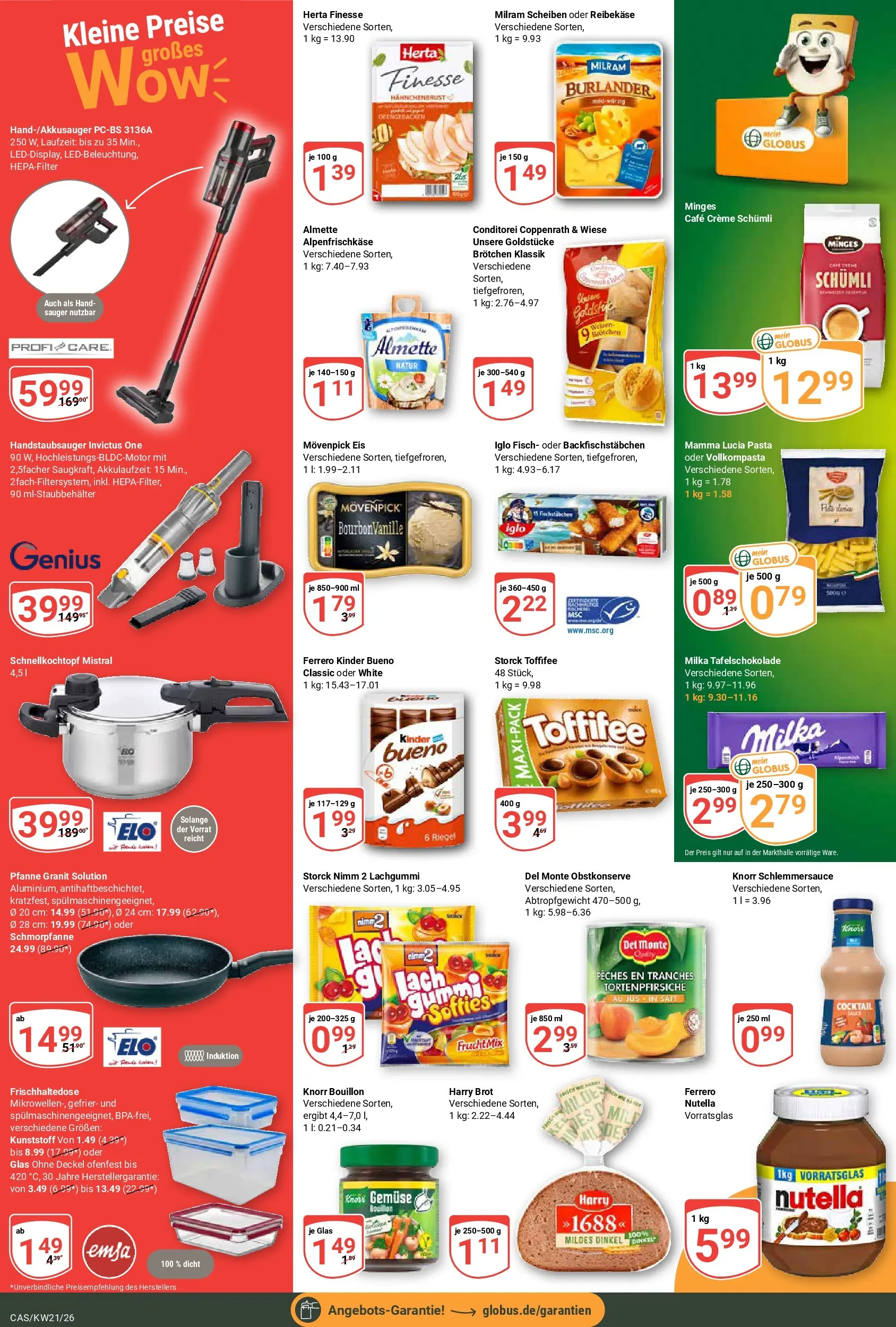 Globus Prospekt Castrop-Rauxel	 (ab 17.05.2026) » Angebote online | Seite: 2 | Produkte: Iglo, Milka, Fisch, Movenpick eis