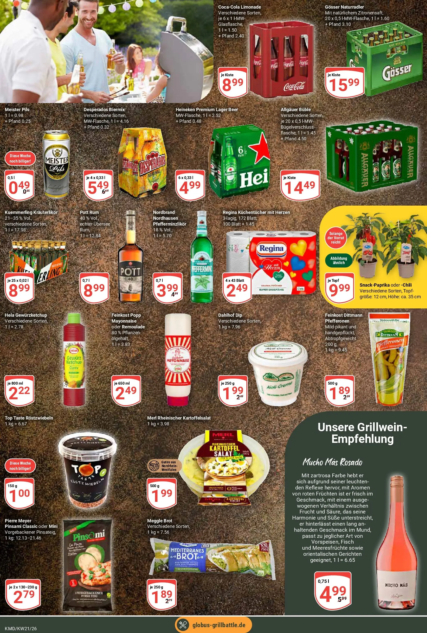 Globus Prospekt Köln	 (ab 17.05.2026) » Angebote online | Seite: 21 | Produkte: Cola, Heineken, Mayonnaise, Brot