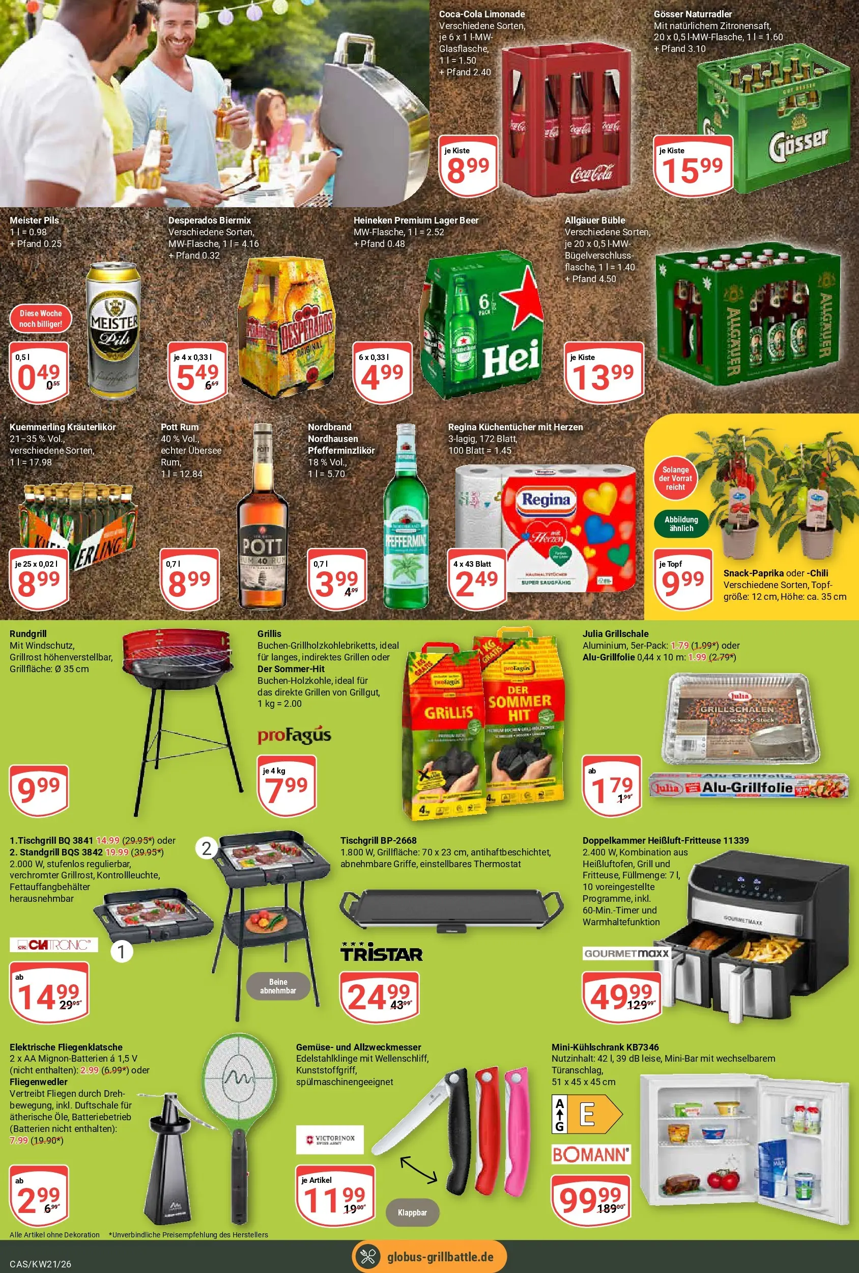 Globus Prospekt Castrop-Rauxel	 (ab 17.05.2026) » Angebote online | Seite: 21 | Produkte: Grill, Rum, Heineken, Heißluftfritteuse