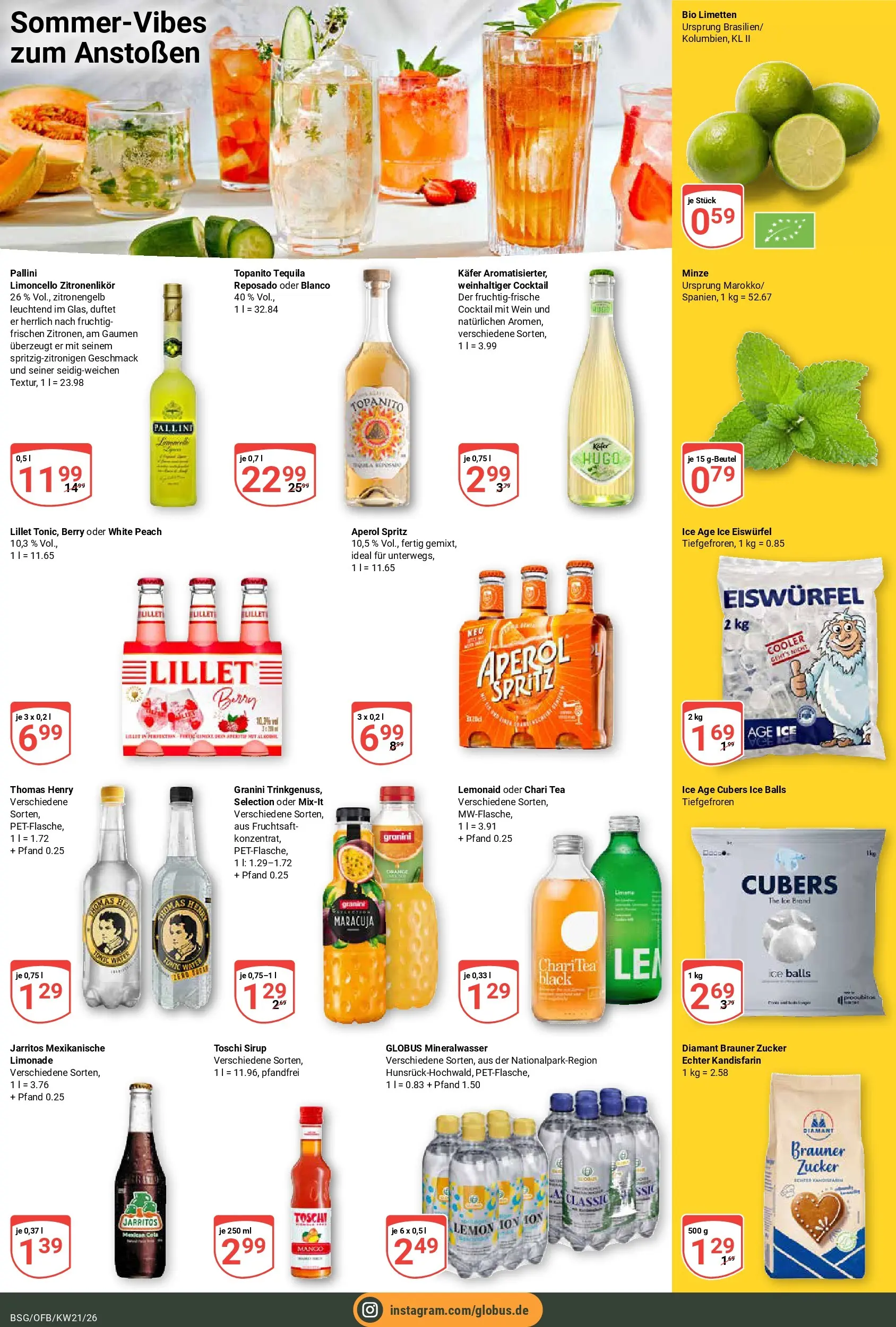 Globus Prospekt Braunschweig	 (ab 17.05.2026) » Angebote online | Seite: 17 | Produkte: Sirup, Mineralwasser, Wein, Hugo