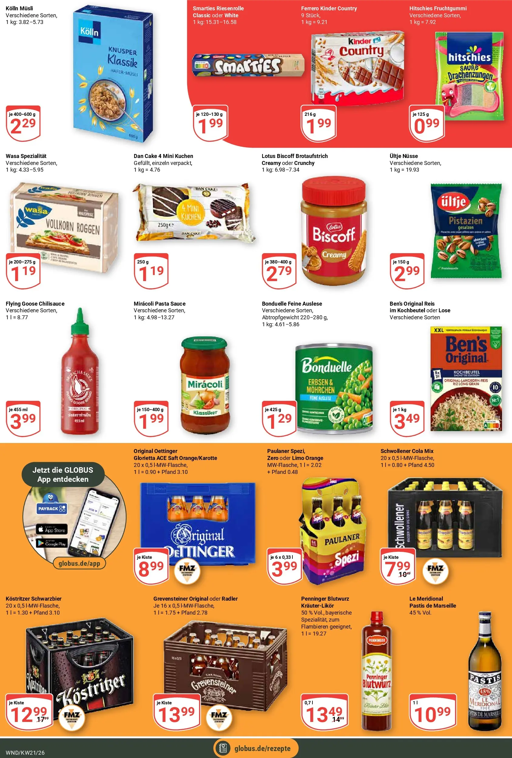Globus Prospekt St. Wendel	 (ab 17.05.2026) » Angebote online | Seite: 4 | Produkte: Musli, Cola, Saft, Kinder country