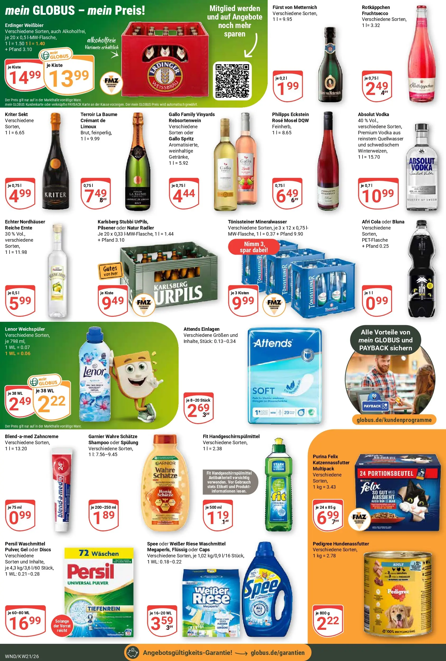 Globus Prospekt St. Wendel	 (ab 17.05.2026) » Angebote online | Seite: 5 | Produkte: Sekt, Spee, Pedigree, Rotkäppchen