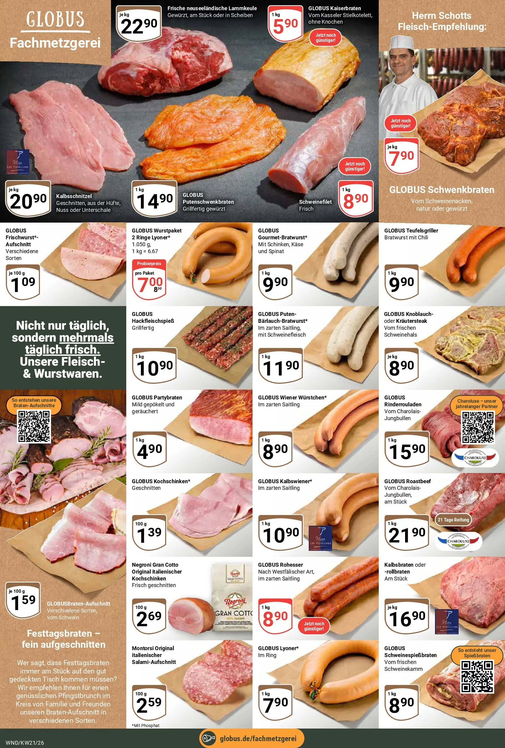 Globus Prospekt St. Wendel	 (ab 17.05.2026) » Angebote online | Seite: 8 | Produkte: Roastbeef, Knoblauch, Schweinefleisch, Fleisch