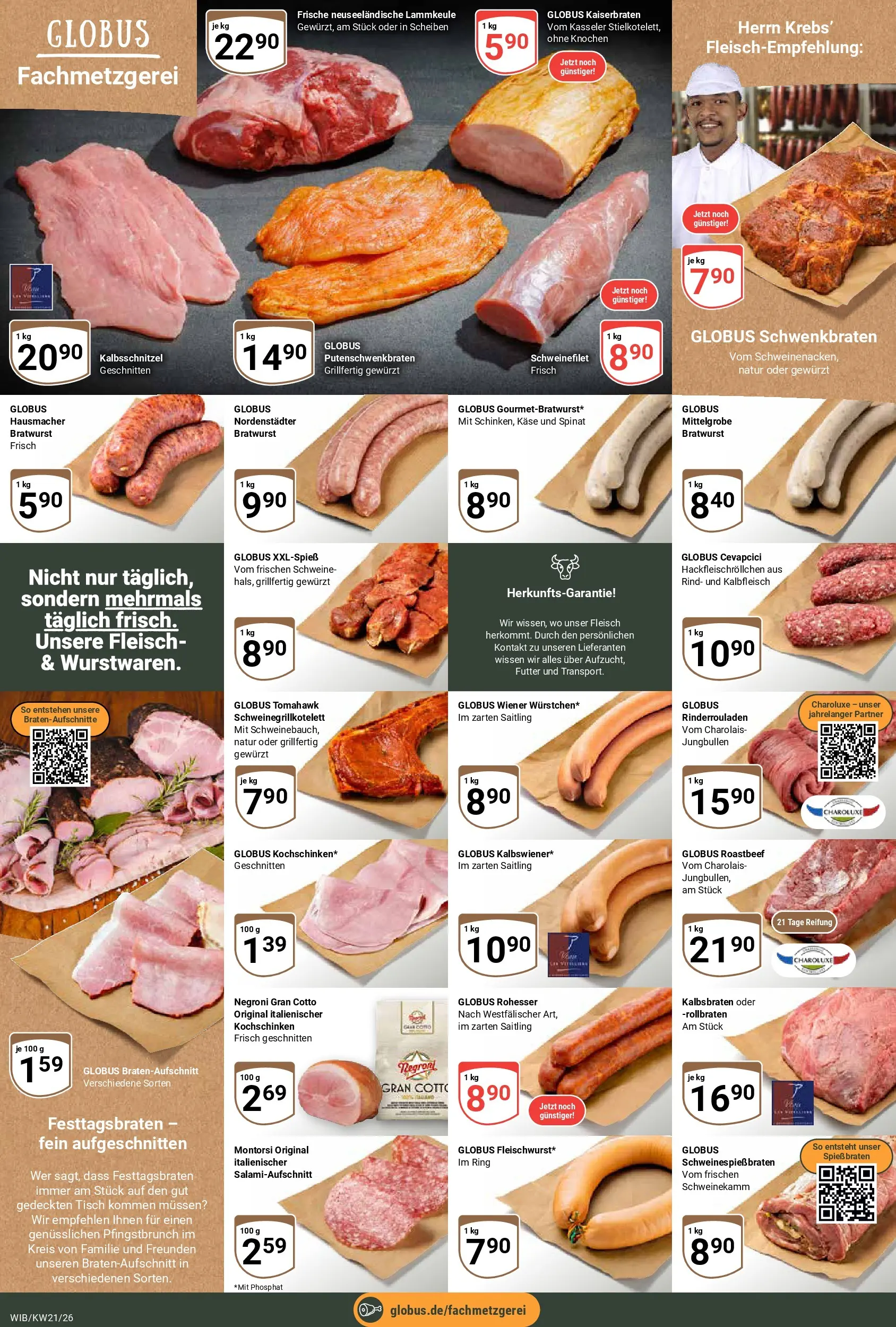 Globus Prospekt Wiesbaden-Nordenstadt	 (ab 17.05.2026) » Angebote online | Seite: 9 | Produkte: Rinderrouladen, Käse, Tisch, Roastbeef