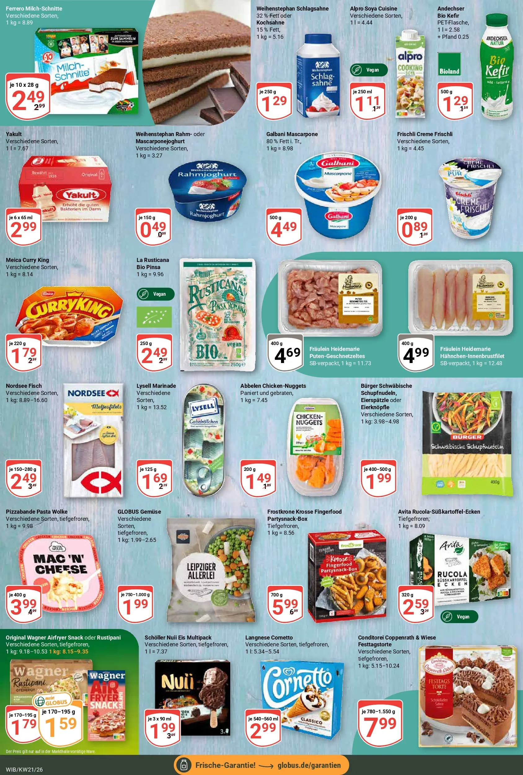 Globus Prospekt Wiesbaden-Nordenstadt	 (ab 17.05.2026) » Angebote online | Seite: 11 | Produkte: Nuii eis, Mascarpone, Sahne, Ferrero milchschnitte
