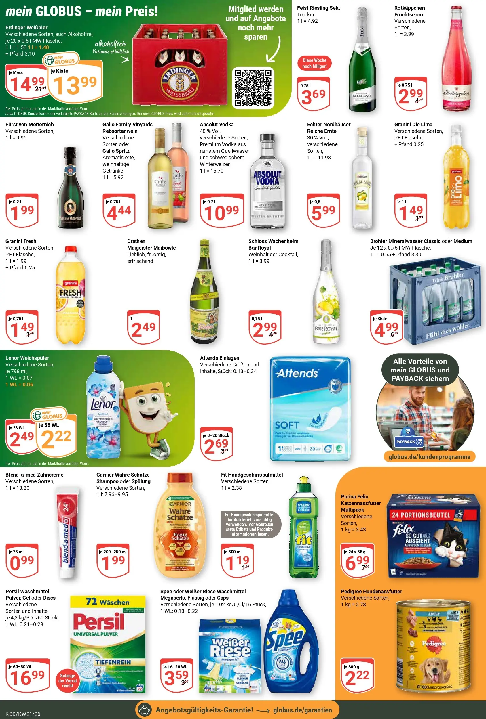 Globus Prospekt Koblenz-Bubenheim	 (ab 17.05.2026) » Angebote online | Seite: 5 | Produkte: Weißbier, Weichspüler, Vodka, Persil