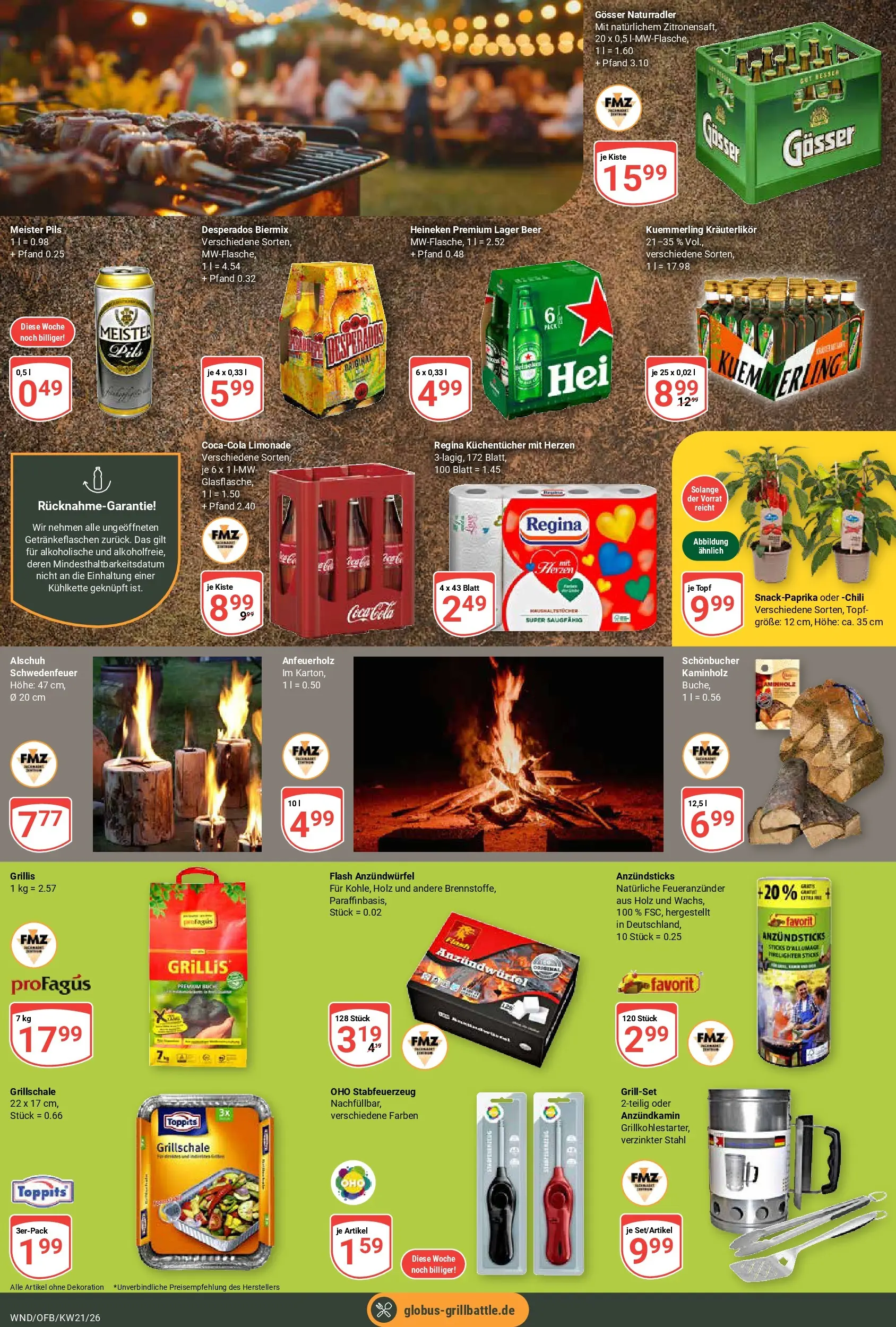 Globus Prospekt St. Wendel	 (ab 17.05.2026) » Angebote online | Seite: 23 | Produkte: Coca cola, Limonade, Kuemmerling, Chili