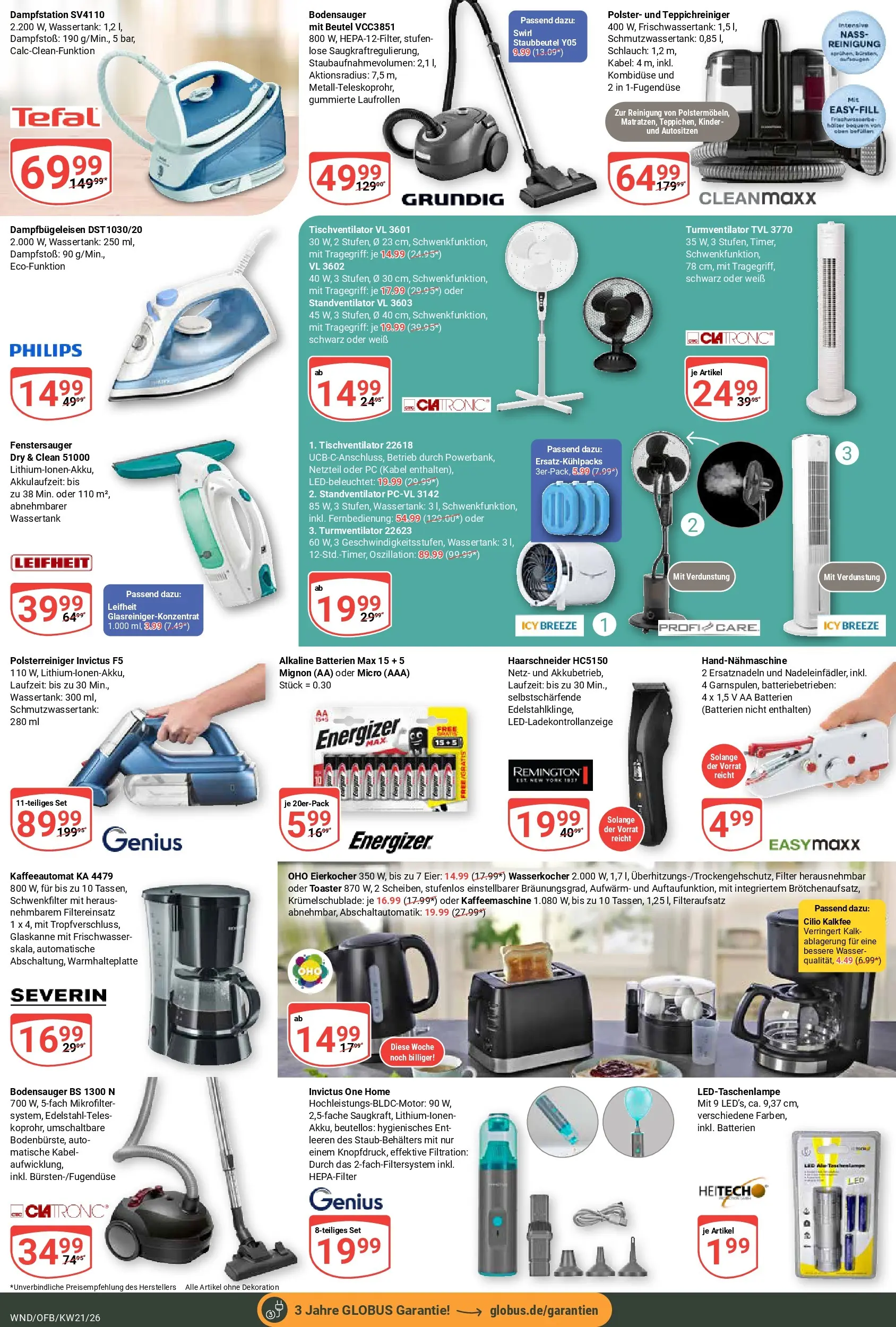 Globus Prospekt St. Wendel	 (ab 17.05.2026) » Angebote online | Seite: 25 | Produkte: Kaffeemaschine, Eier, Turmventilator, PC