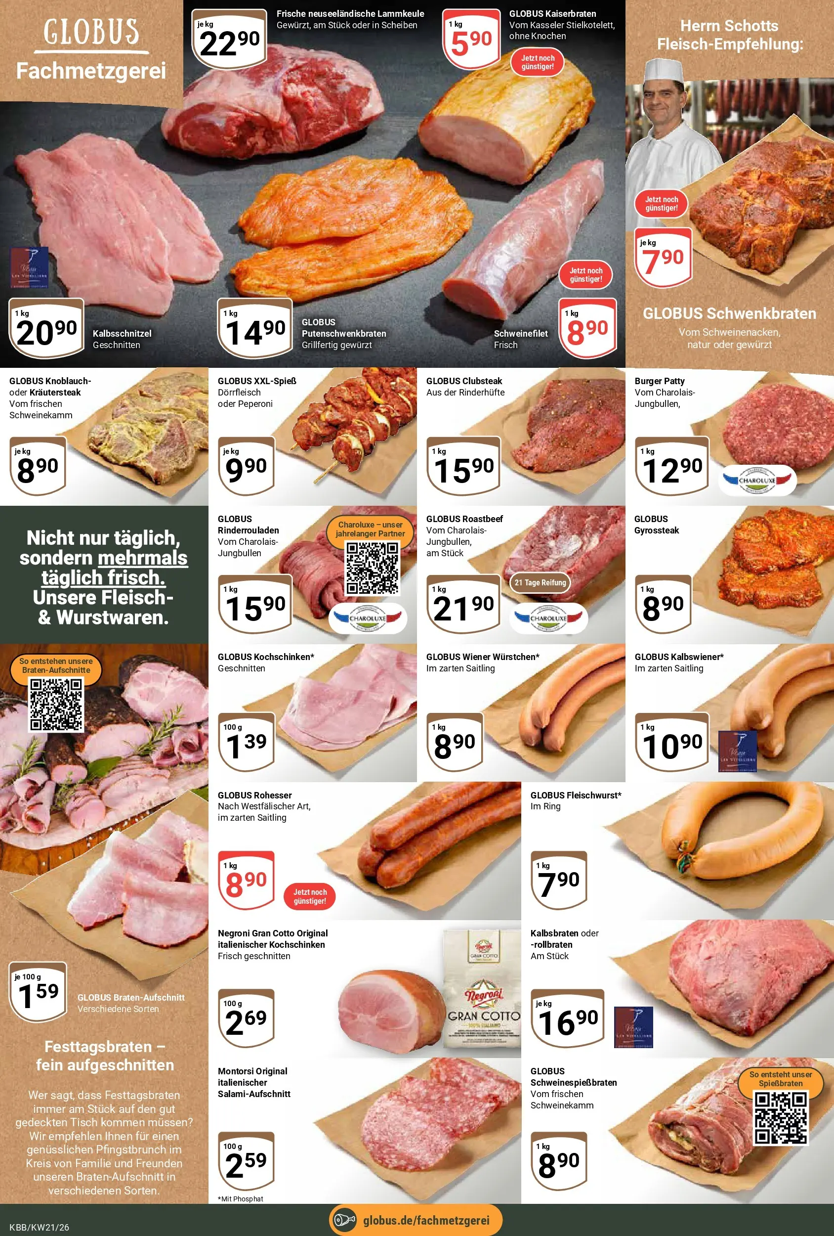 Globus Prospekt Koblenz-Bubenheim	 (ab 17.05.2026) » Angebote online | Seite: 8 | Produkte: Burger, Roastbeef, Schweinefilet, Fleisch