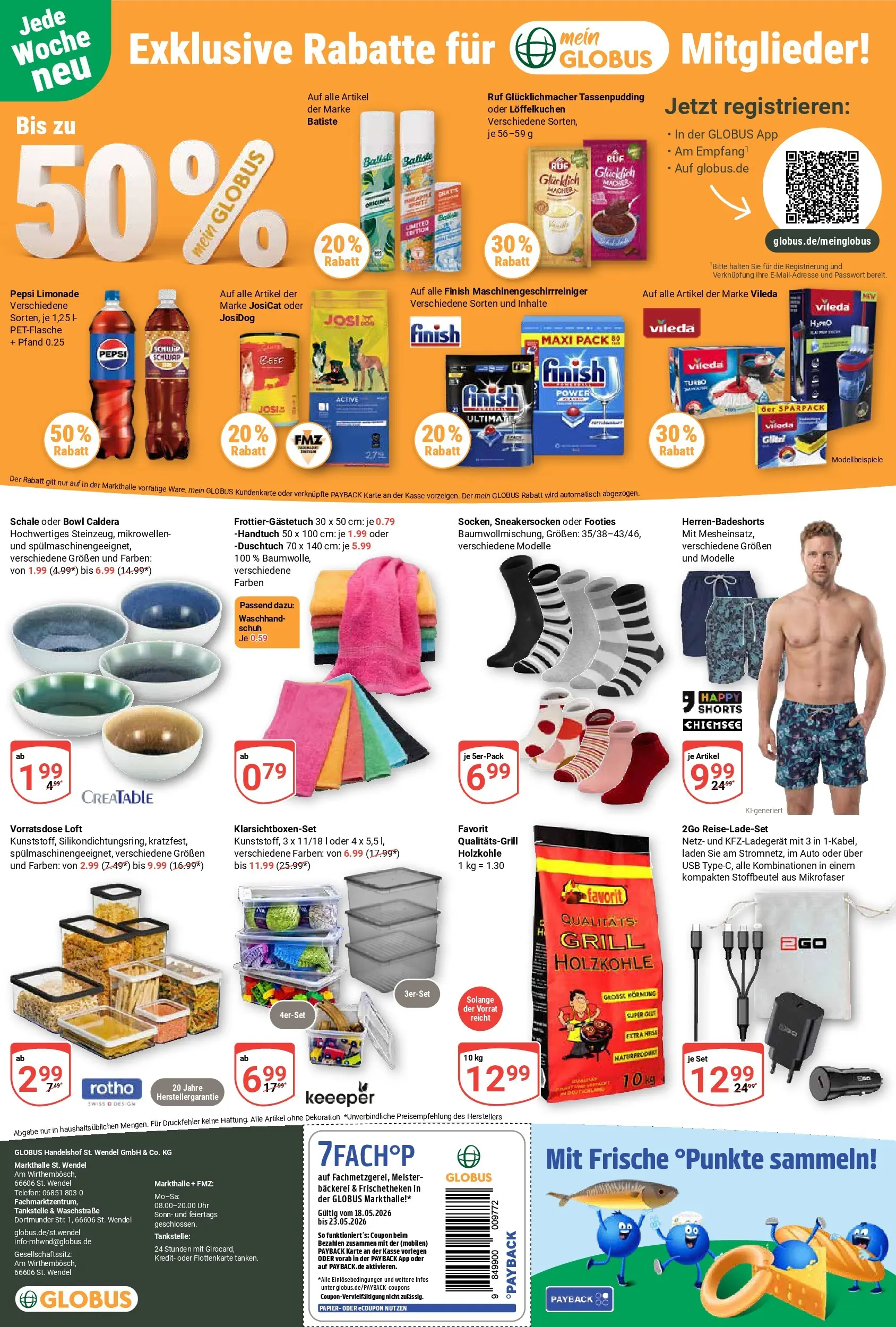 Globus Prospekt St. Wendel	 (ab 17.05.2026) » Angebote online | Seite: 29 | Produkte: USB, Sprite, Finish, Pepsi