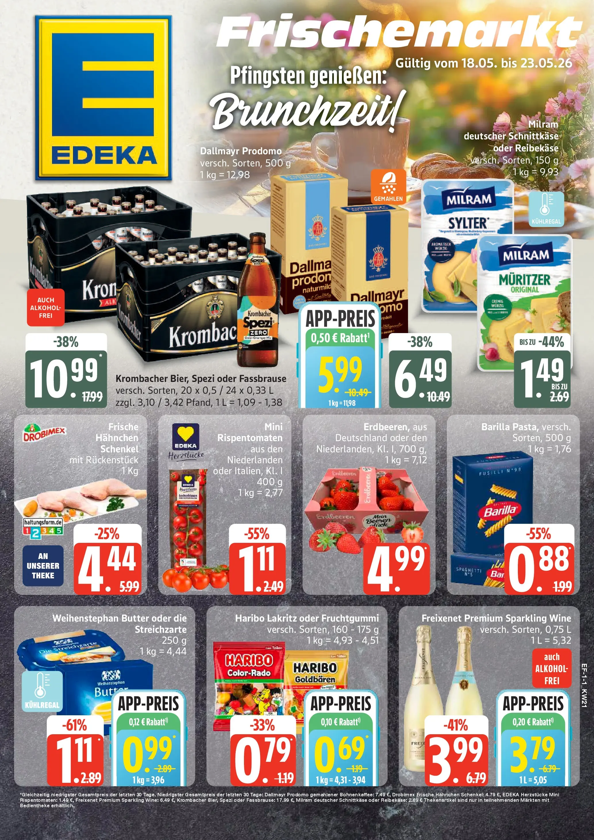 Edeka prospekt Hamburg	 (ab 17.05.2026) » Angebote Online | Seite: 1 | Produkte: Hahnchen, Butter, Freixenet, Krombacher