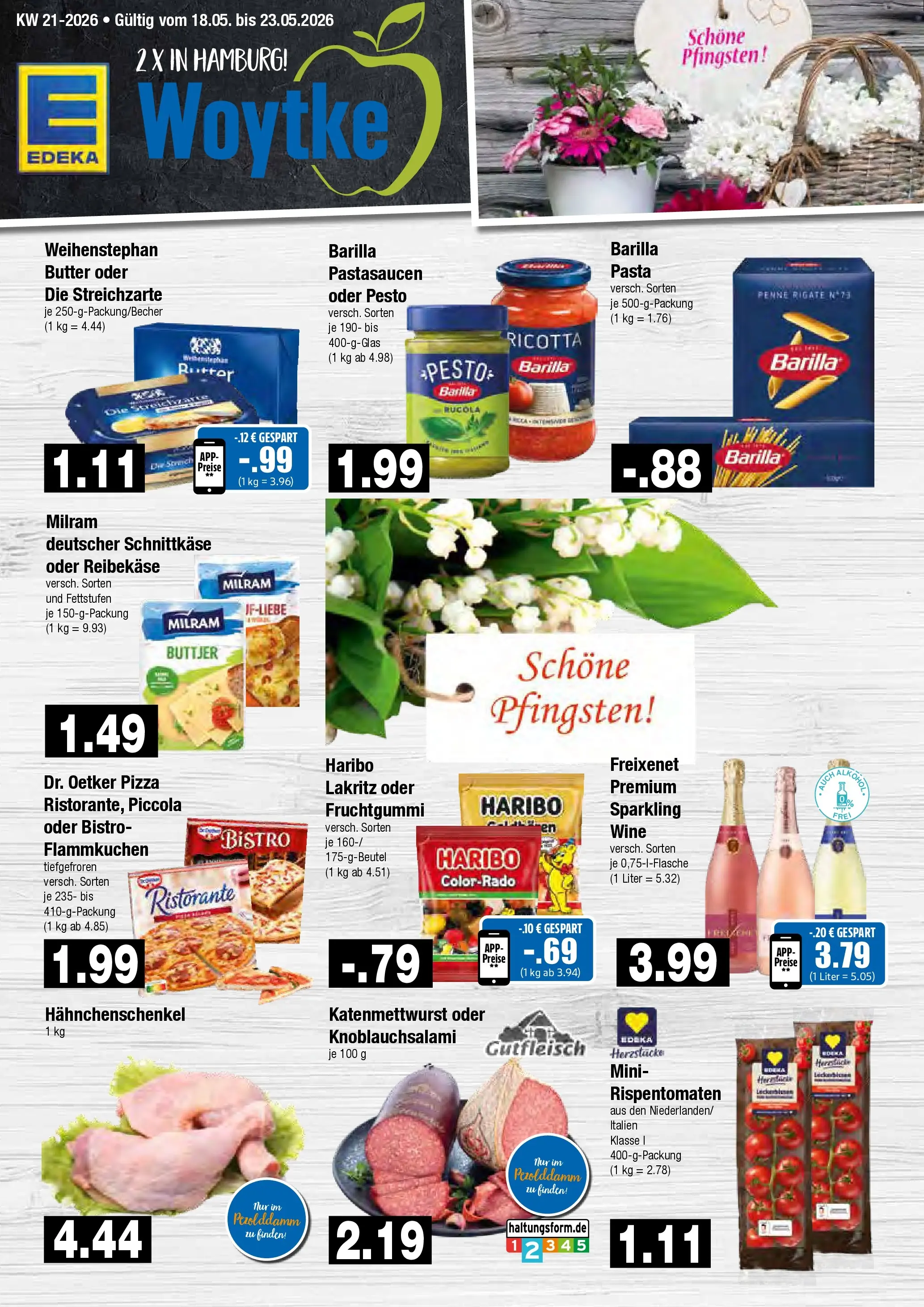Edeka prospekt Hamburg	 (ab 17.05.2026) » Angebote Online | Seite: 1 | Produkte: Haribo, Barilla, Freixenet, Rucola