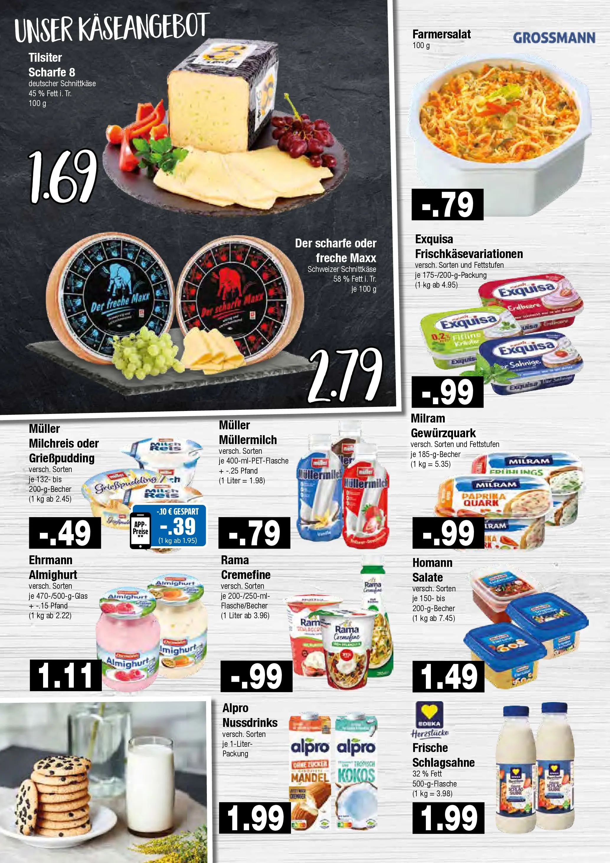 Edeka prospekt Hamburg	 (ab 17.05.2026) » Angebote Online | Seite: 4 | Produkte: Ehrmann almighurt, Schlagsahne, Exquisa, Milram