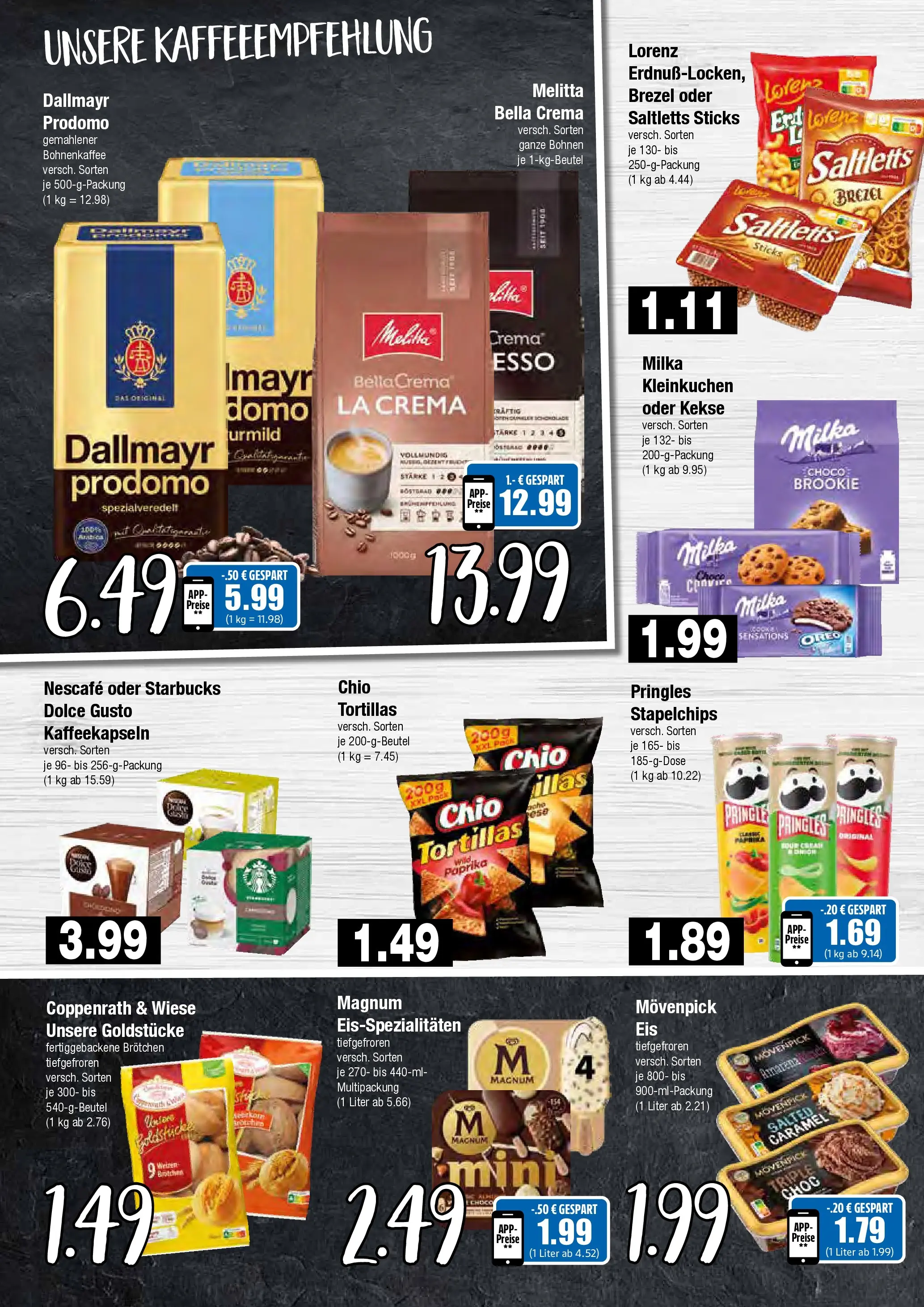 Edeka prospekt Hamburg	 (ab 17.05.2026) » Angebote Online | Seite: 6 | Produkte: Dallmayr prodomo, Chips, Eis, Dolce gusto