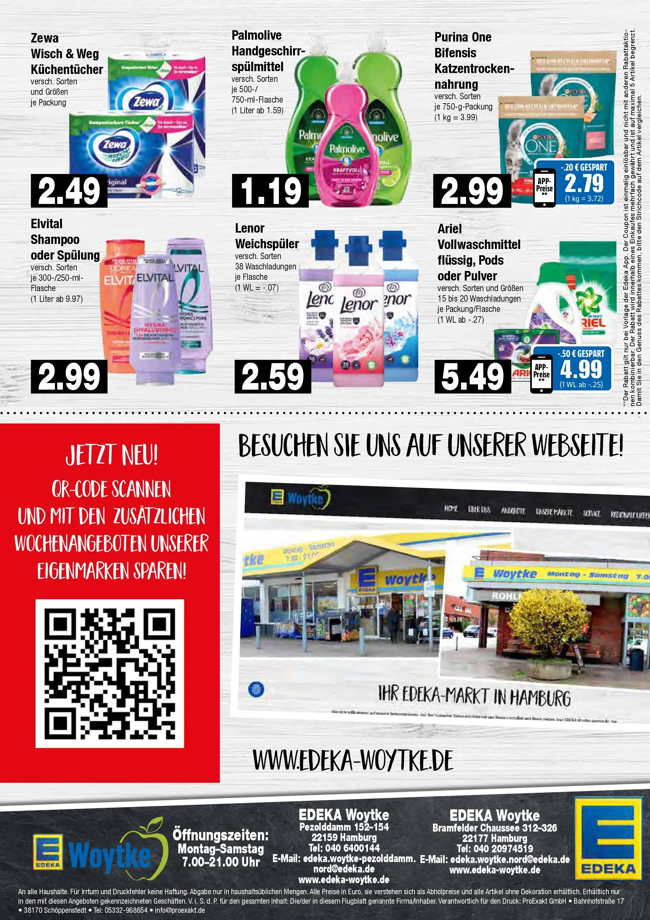 Edeka prospekt Hamburg	 (ab 17.05.2026) » Angebote Online | Seite: 8 | Produkte: Purina one, Lenor, Ariel, Weichspüler