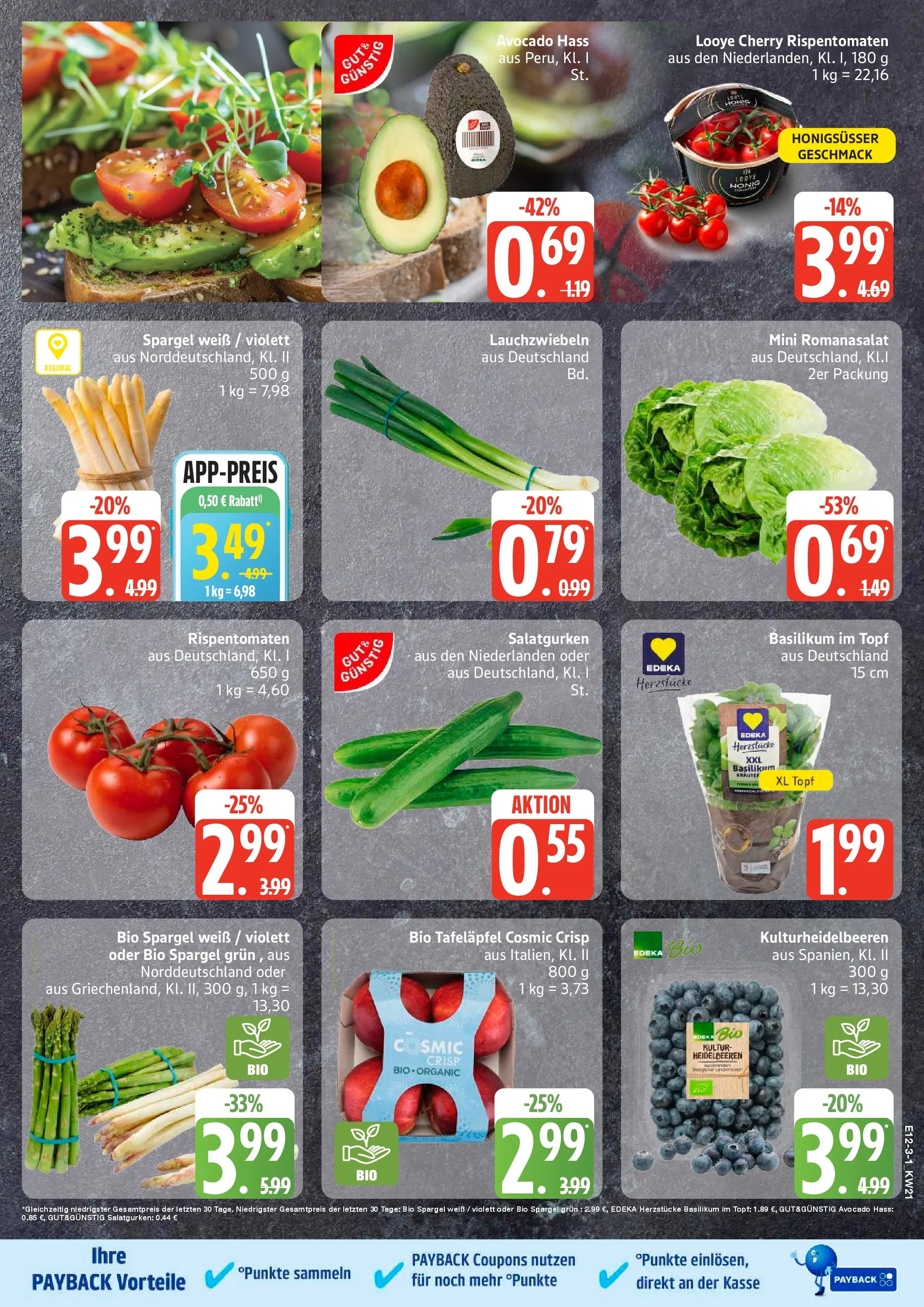 Edeka prospekt Ammersbek	 (ab 17.05.2026) » Angebote Online | Seite: 3 | Produkte: Spargel, Heidelbeeren, Avocado