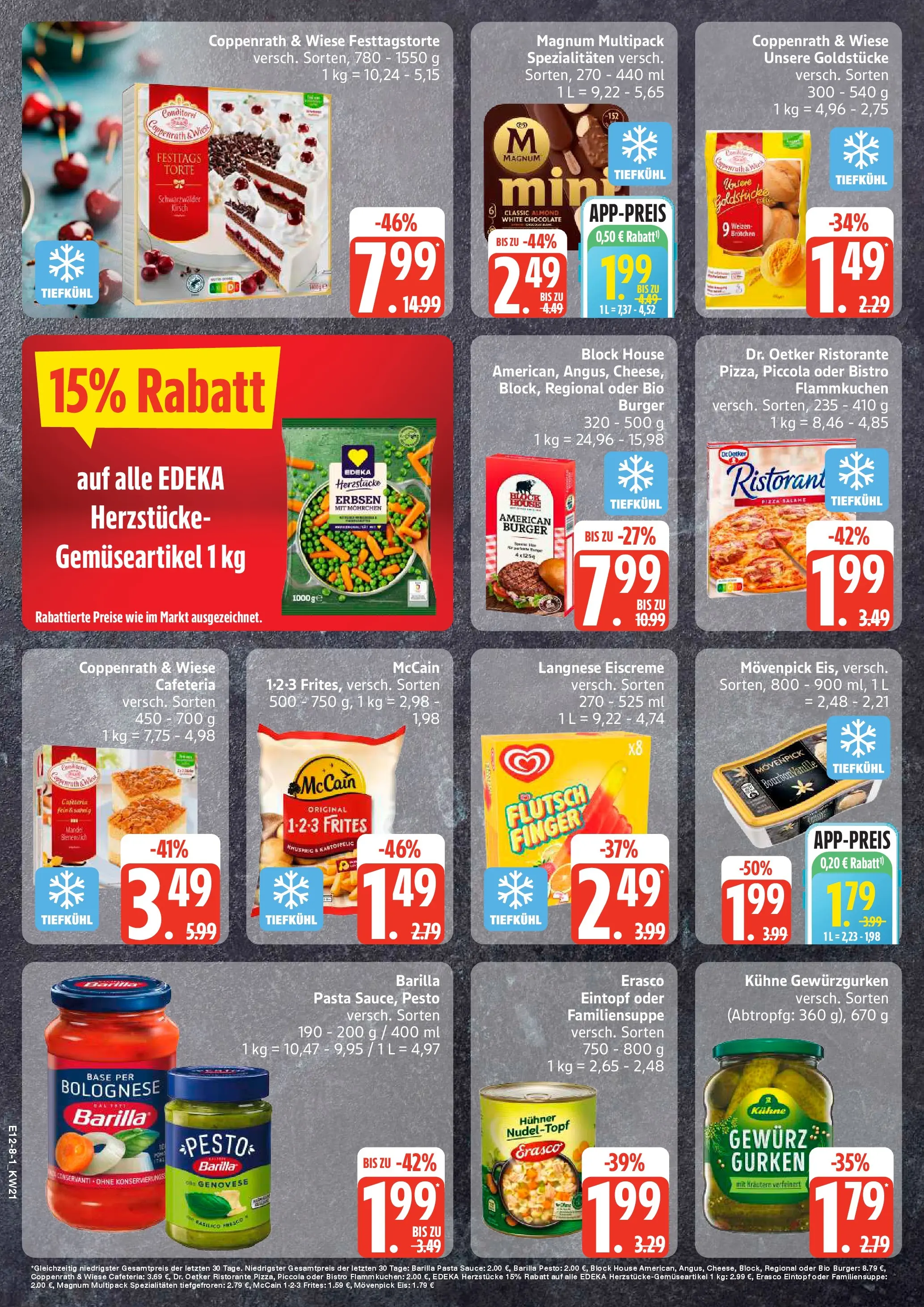 Edeka prospekt Ammersbek	 (ab 17.05.2026) » Angebote Online | Seite: 8 | Produkte: Langnese, Eiscreme, Pasta, Eis
