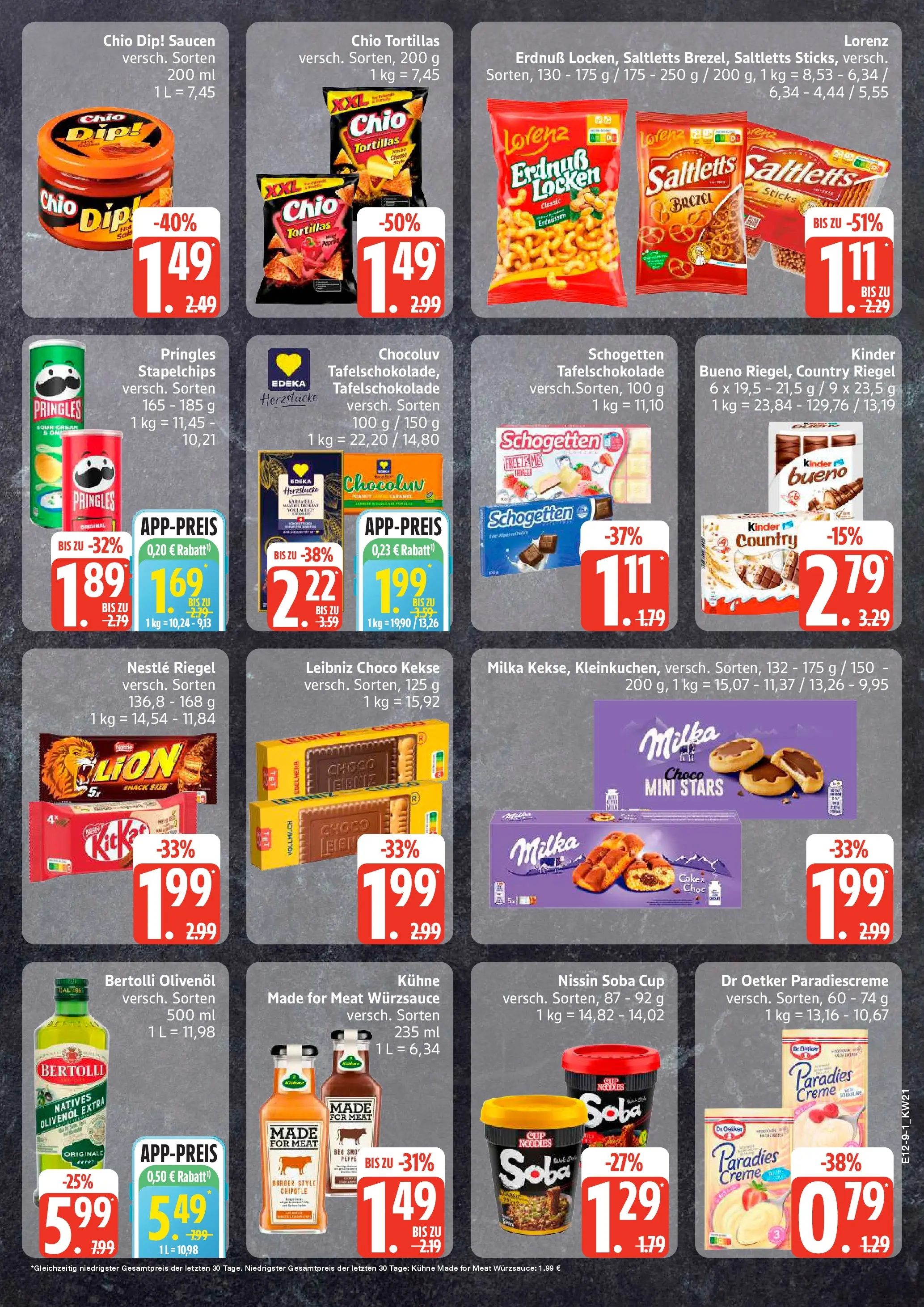Edeka prospekt Ammersbek	 (ab 17.05.2026) » Angebote Online | Seite: 9 | Produkte: Olivenol, Kinder bueno, Schogetten, Kekse