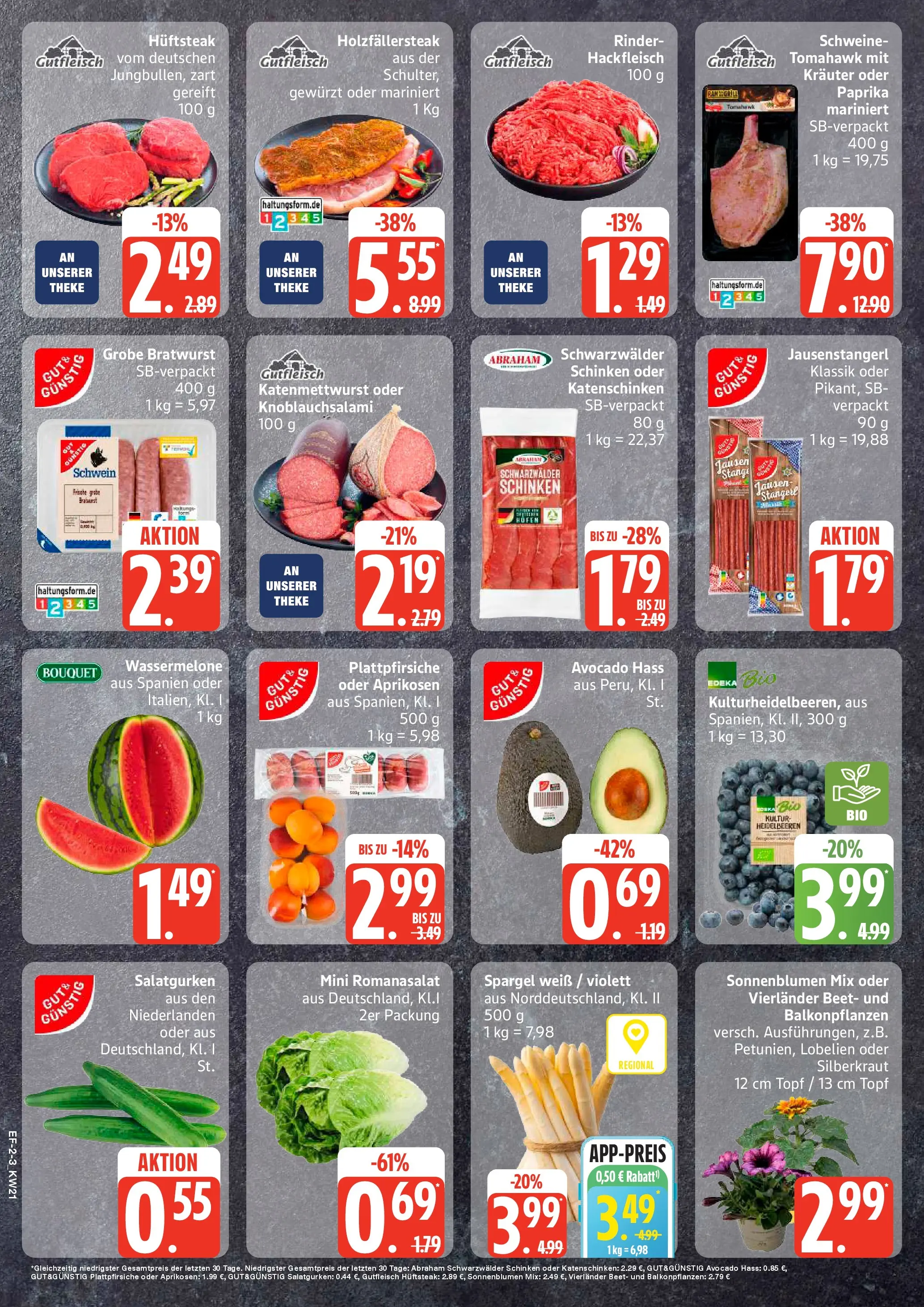 Edeka prospekt Schellhorn	 (ab 17.05.2026) » Angebote Online | Seite: 2 | Produkte: Theke, Bratwurst, Heidelbeeren, Steak