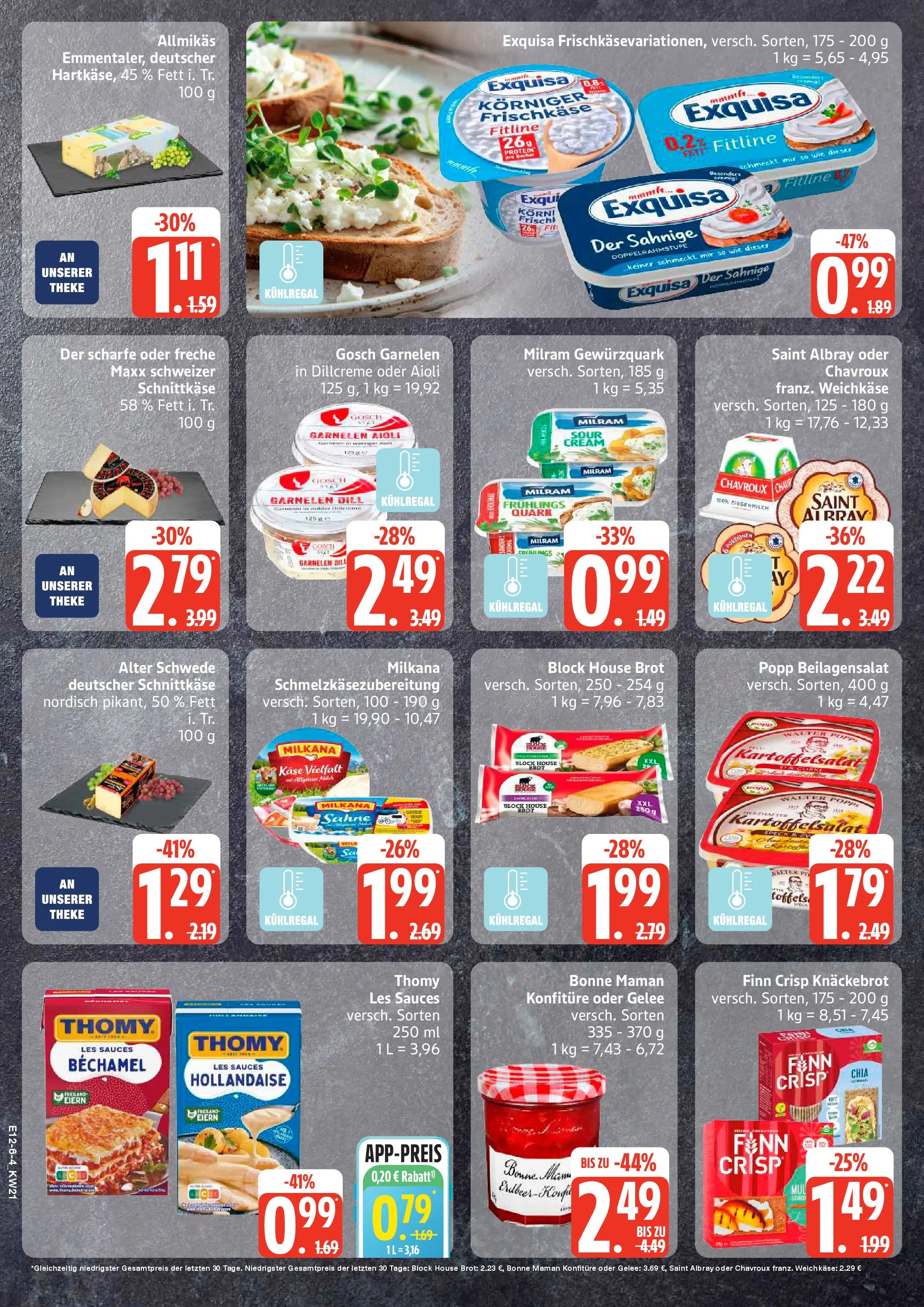 Edeka prospekt Rostock-Gehlsdorf	 (ab 17.05.2026) » Angebote Online | Seite: 6 | Produkte: Thomy les sauces, Käse, Milram, Dill