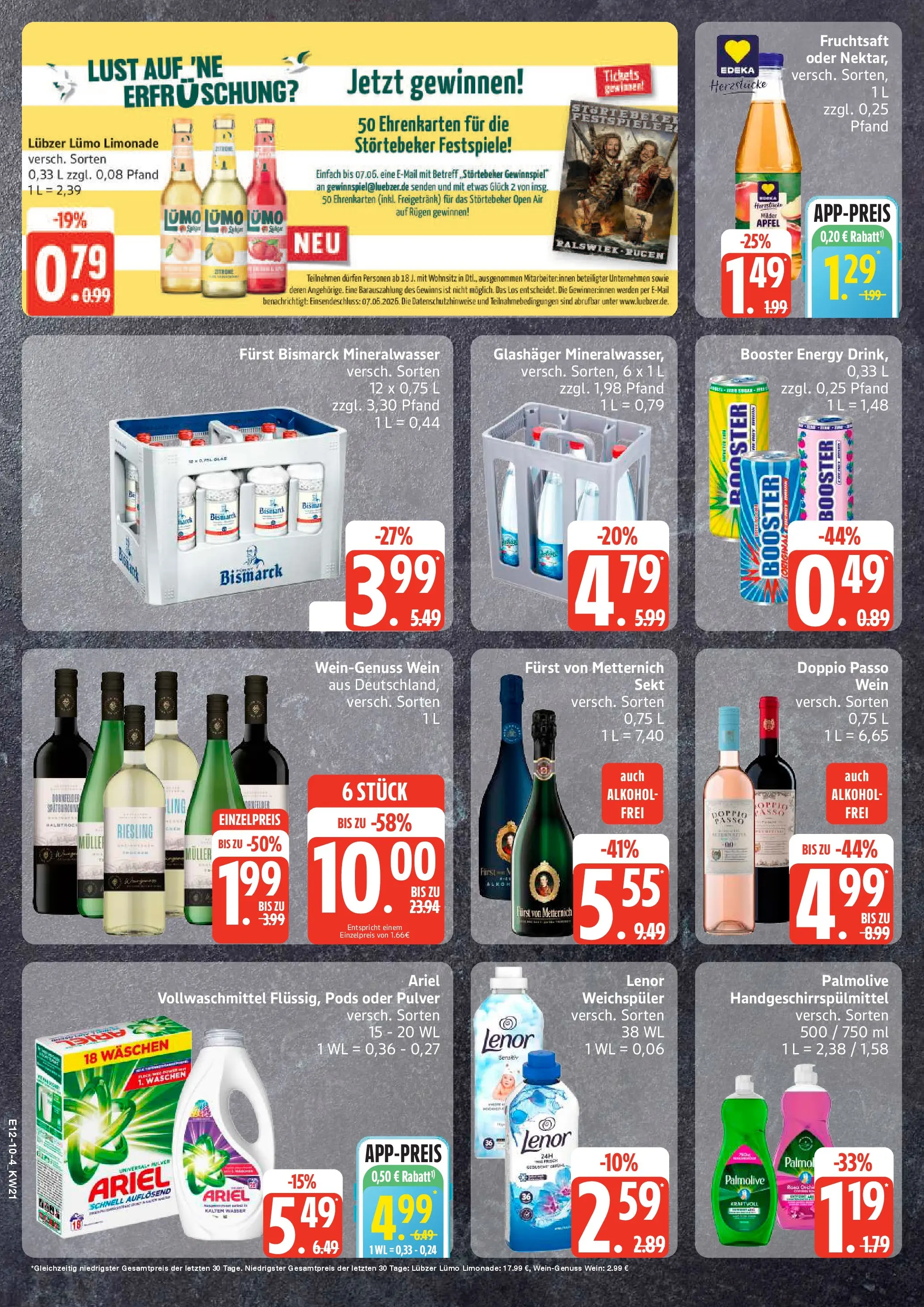 Edeka prospekt Rostock-Gehlsdorf	 (ab 17.05.2026) » Angebote Online | Seite: 10 | Produkte: Äpfel, Limonade, Doppio Passo, Wein