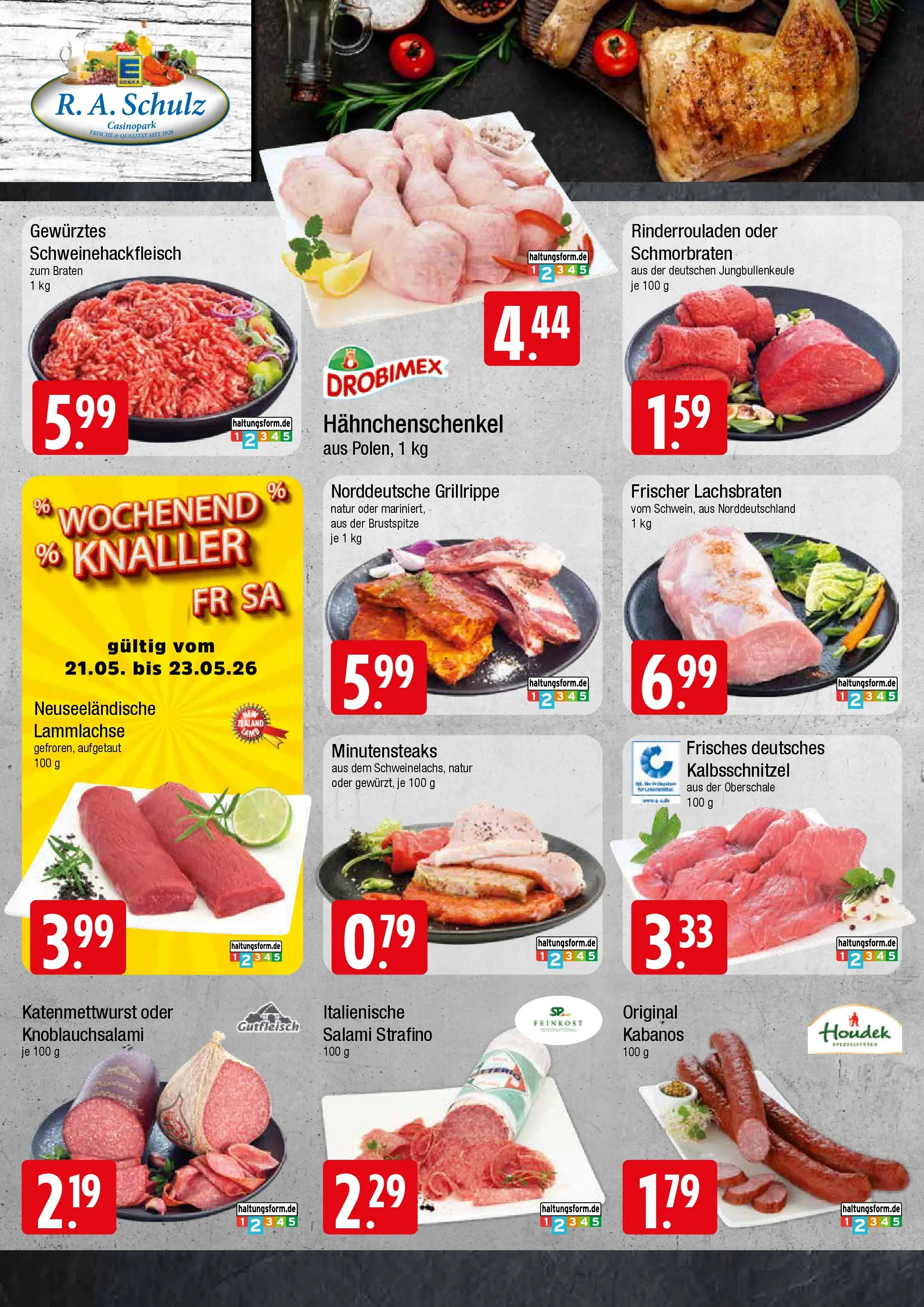 Edeka prospekt Wentorf	 (ab 17.05.2026) » Angebote Online | Seite: 2 | Produkte: Rinderrouladen, Hahnchenschenkel, Salami