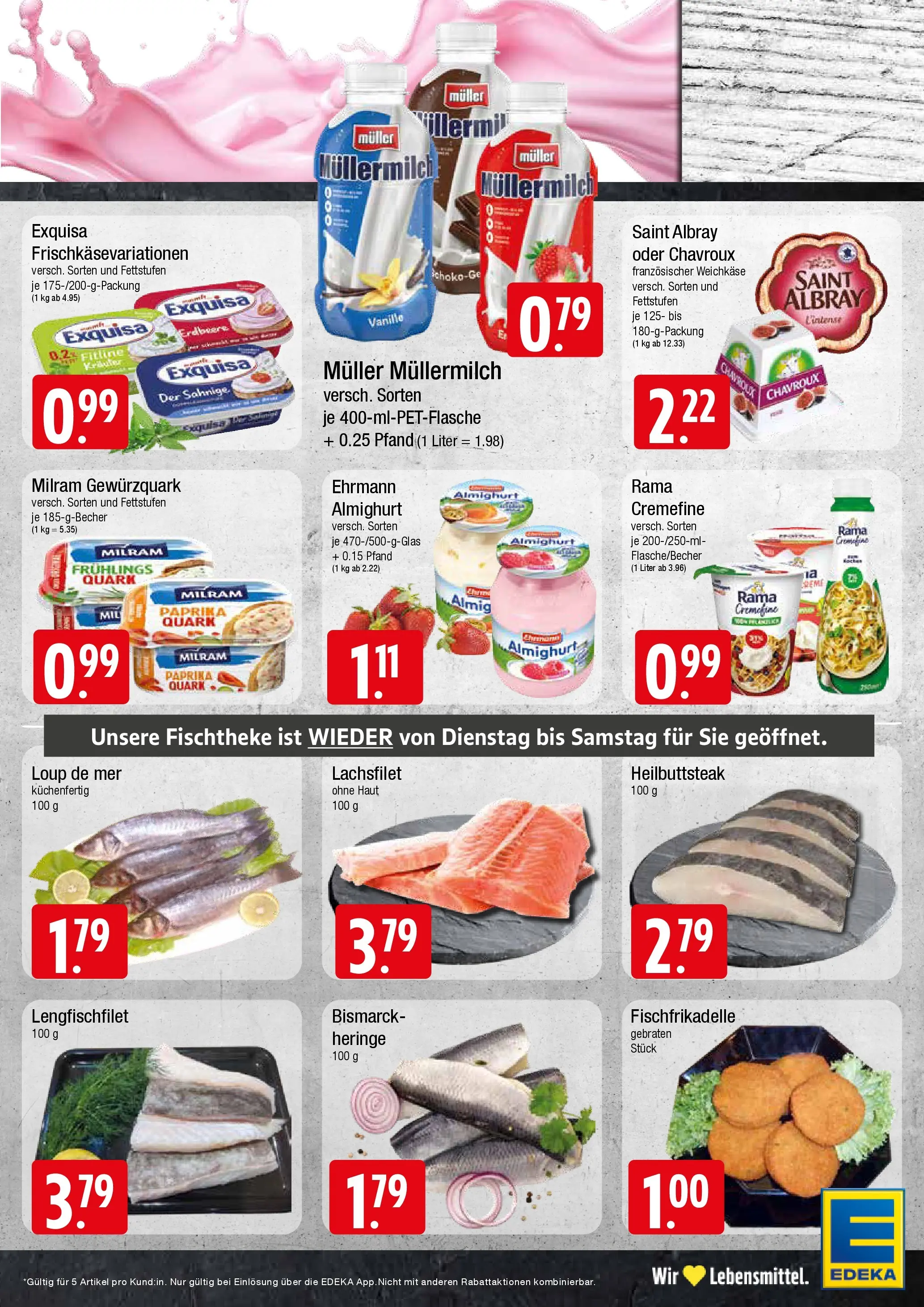 Edeka prospekt Wentorf	 (ab 17.05.2026) » Angebote Online | Seite: 5 | Produkte: Rama, Paprika, Milram, Müllermilch