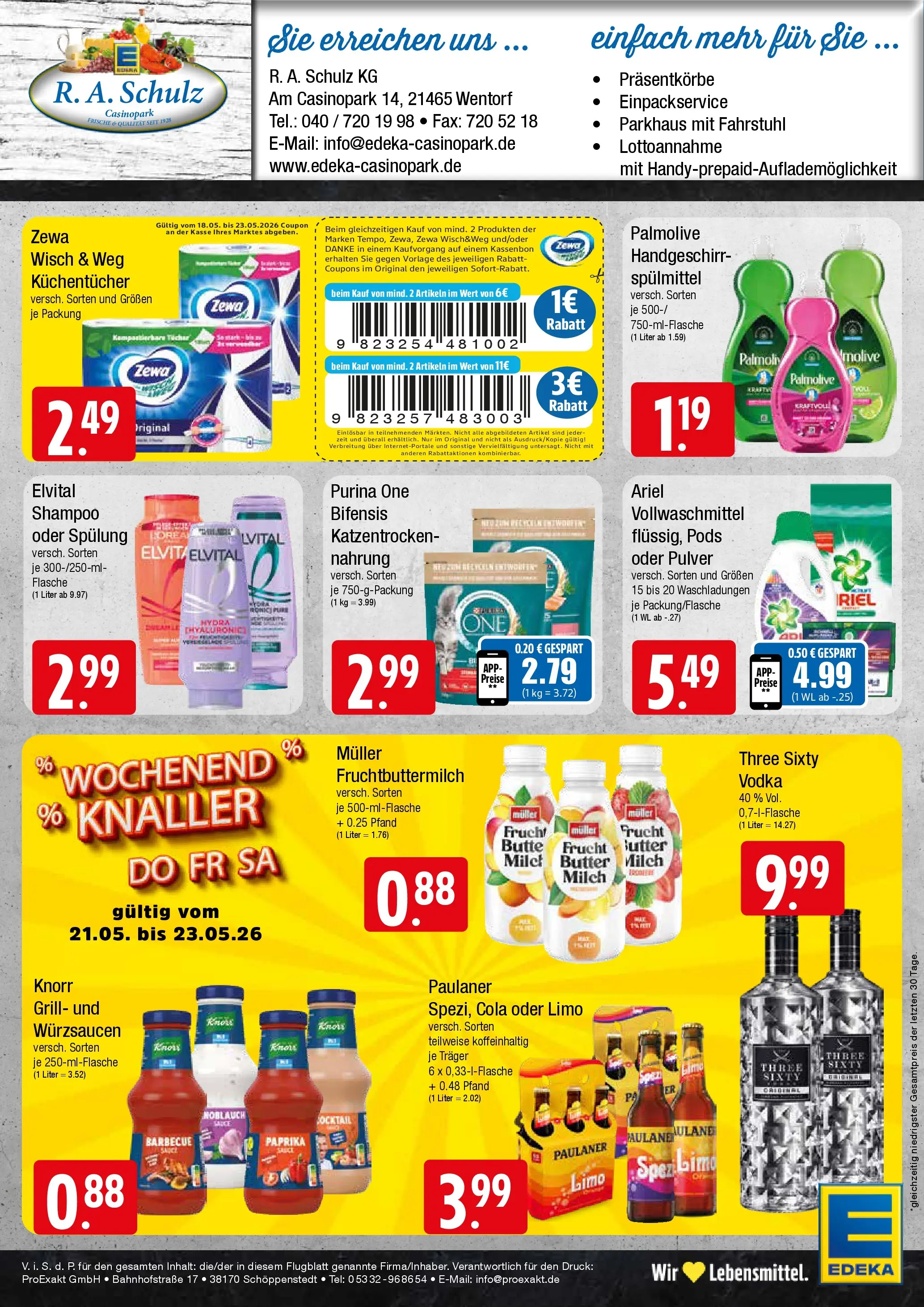 Edeka prospekt Wentorf	 (ab 17.05.2026) » Angebote Online | Seite: 8 | Produkte: Purina one, Knorr, Shampoo, Vodka