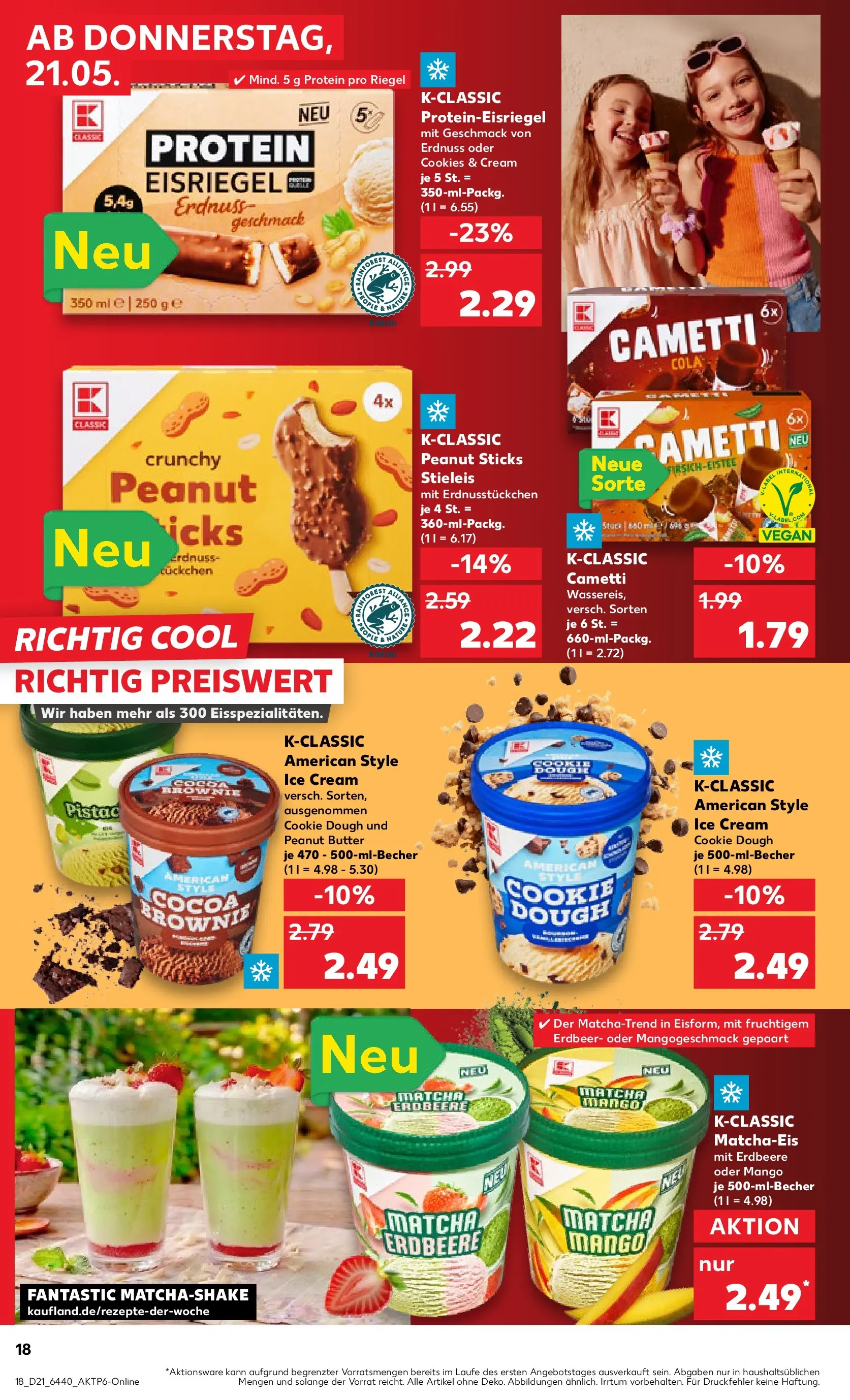 Prospekt Kaufland ab 21.05.2026 » Angebote Online zum Blättern | Seite: 18 | Produkte: Cola, Butter, Mango, Bourbon