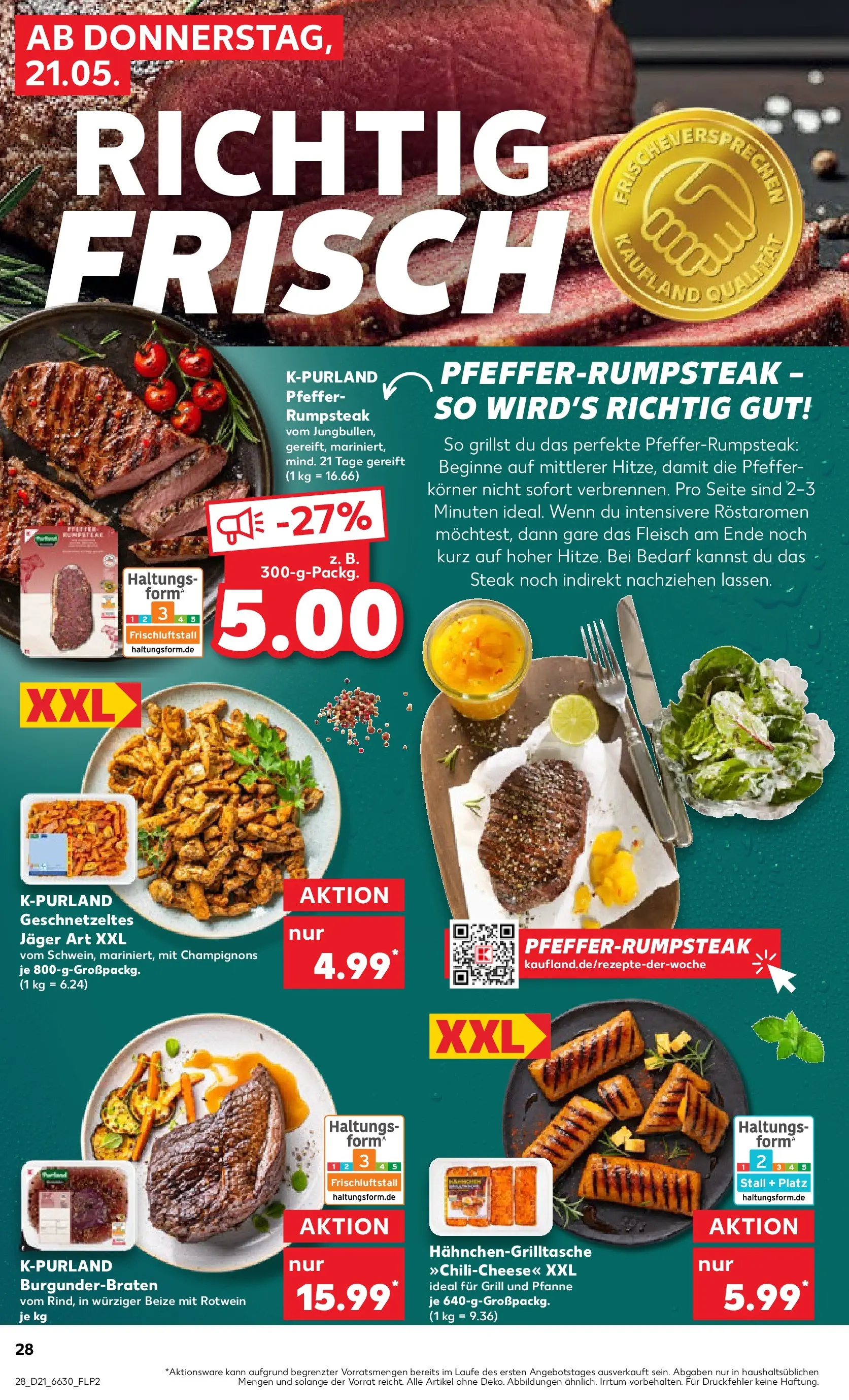 Prospekt Kaufland ab 18.05.2026 » Angebote Online zum Blättern | Seite: 33 | Produkte: Grill, Champignons, Steak, Fleisch