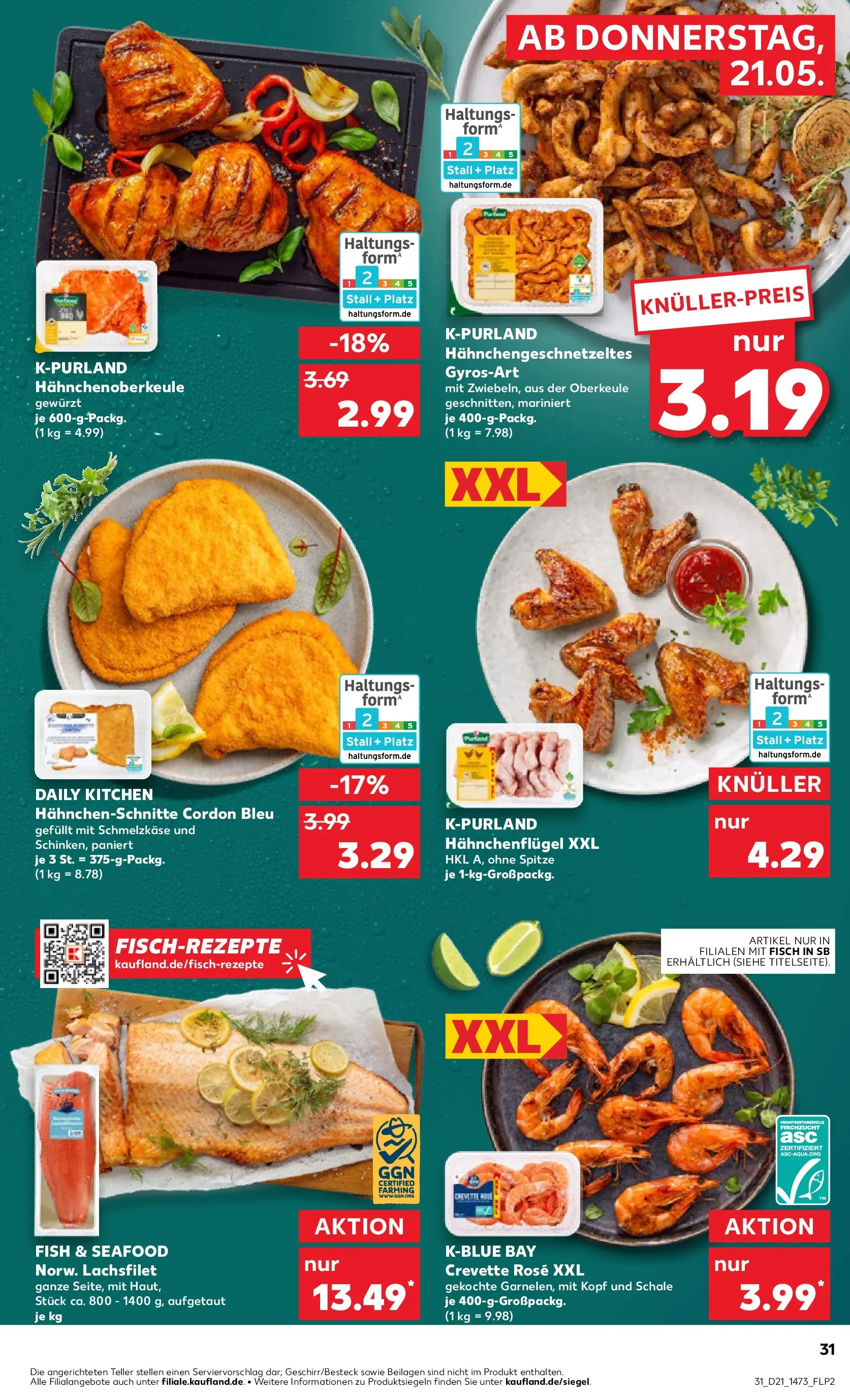 Prospekt Kaufland ab 20.05.2026 » Angebote Online zum Blättern | Seite: 31 | Produkte: Fisch
