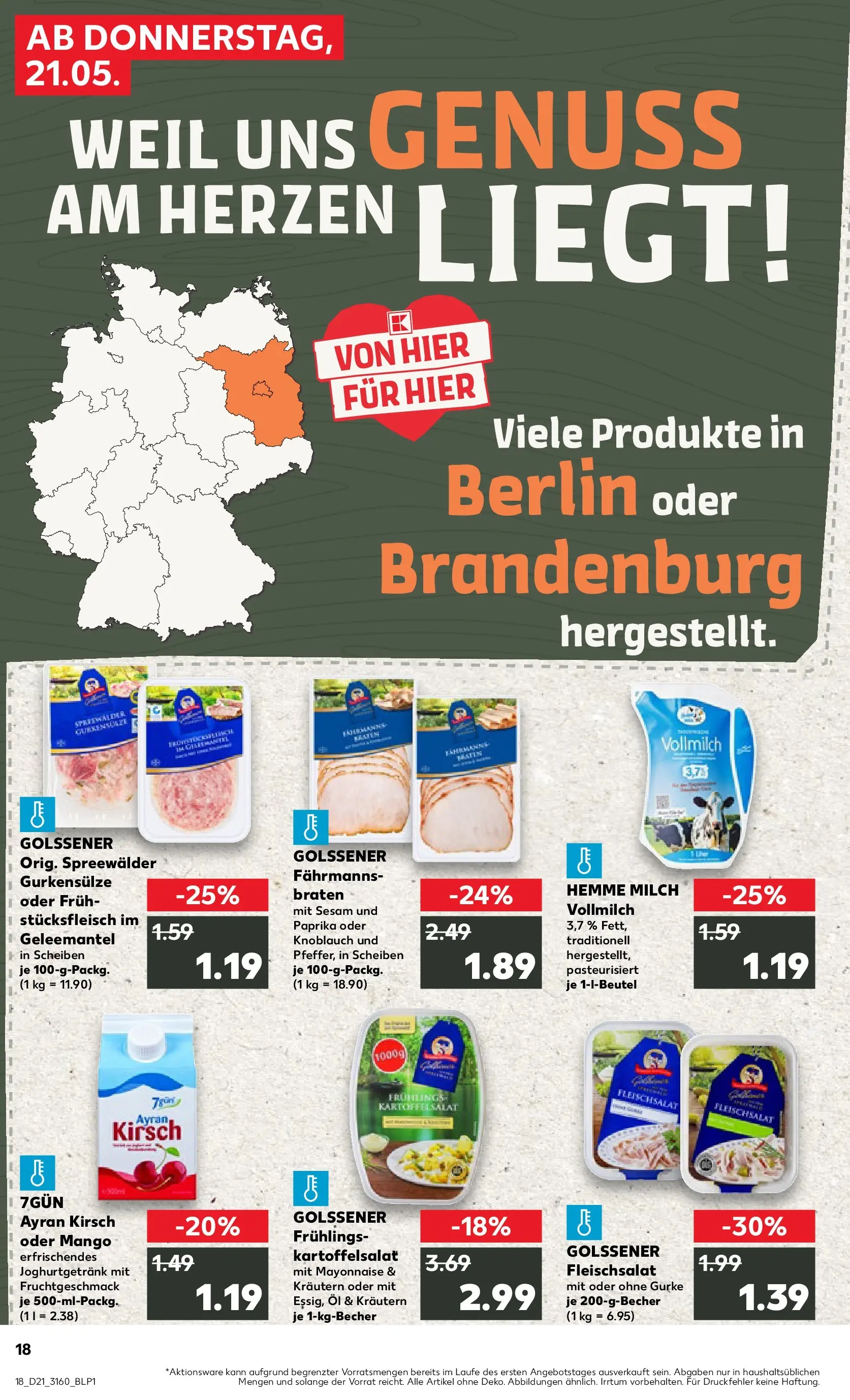 Prospekt Kaufland ab 20.05.2026 » Angebote Online zum Blättern | Seite: 18 | Produkte: Paprika, Mayonnaise, Mango, Knoblauch