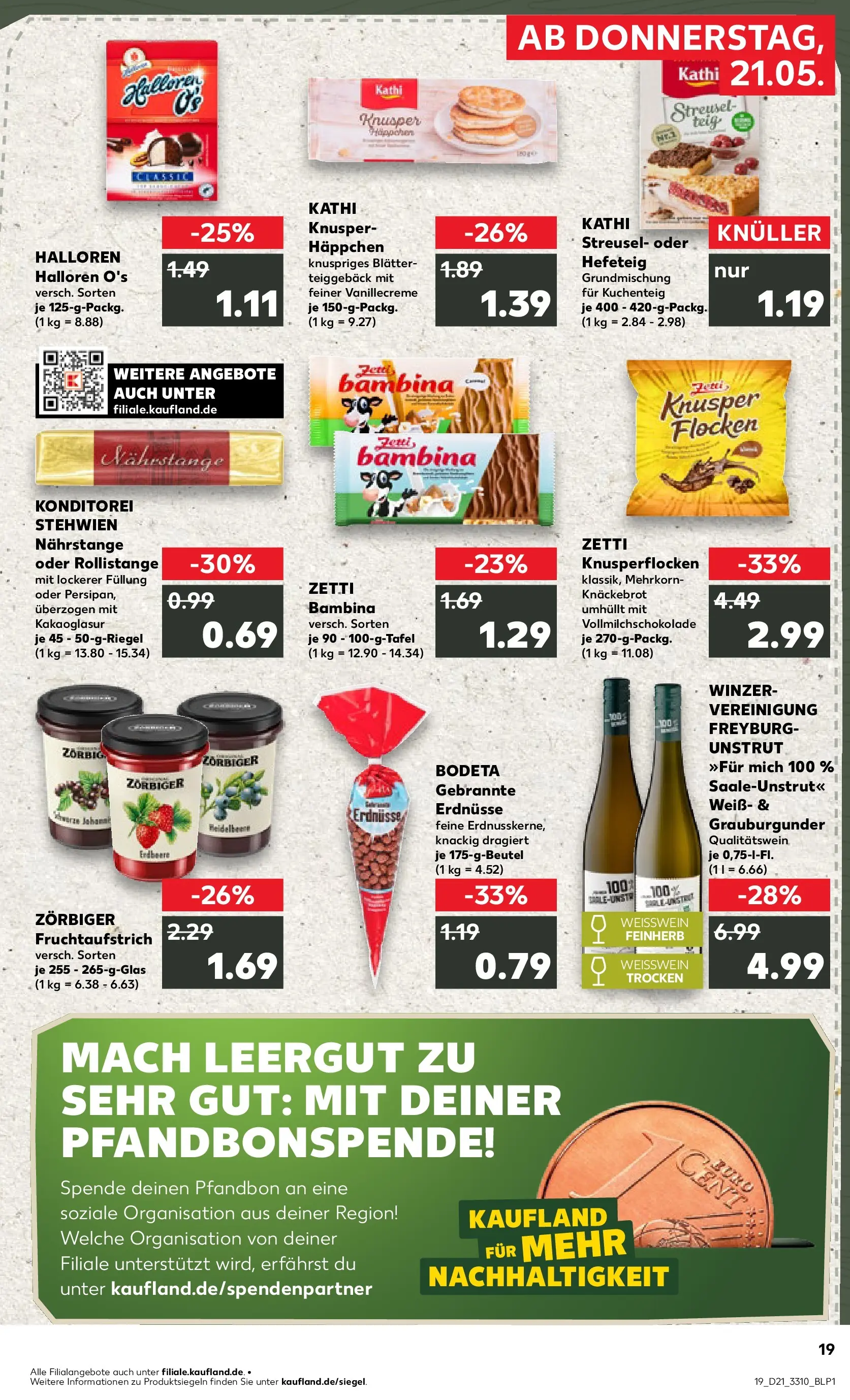 Prospekt Kaufland ab 17.05.2026 » Angebote und Werbung Online | Seite: 24 | Produkte: Erdnüsse, Weißwein, Flocken Prospekt Kaufland ab 17.05.2026 » Angebote Online zum Blättern | Seite: 24 | Produkte: Erdnüsse, Weißwein, Flocken
