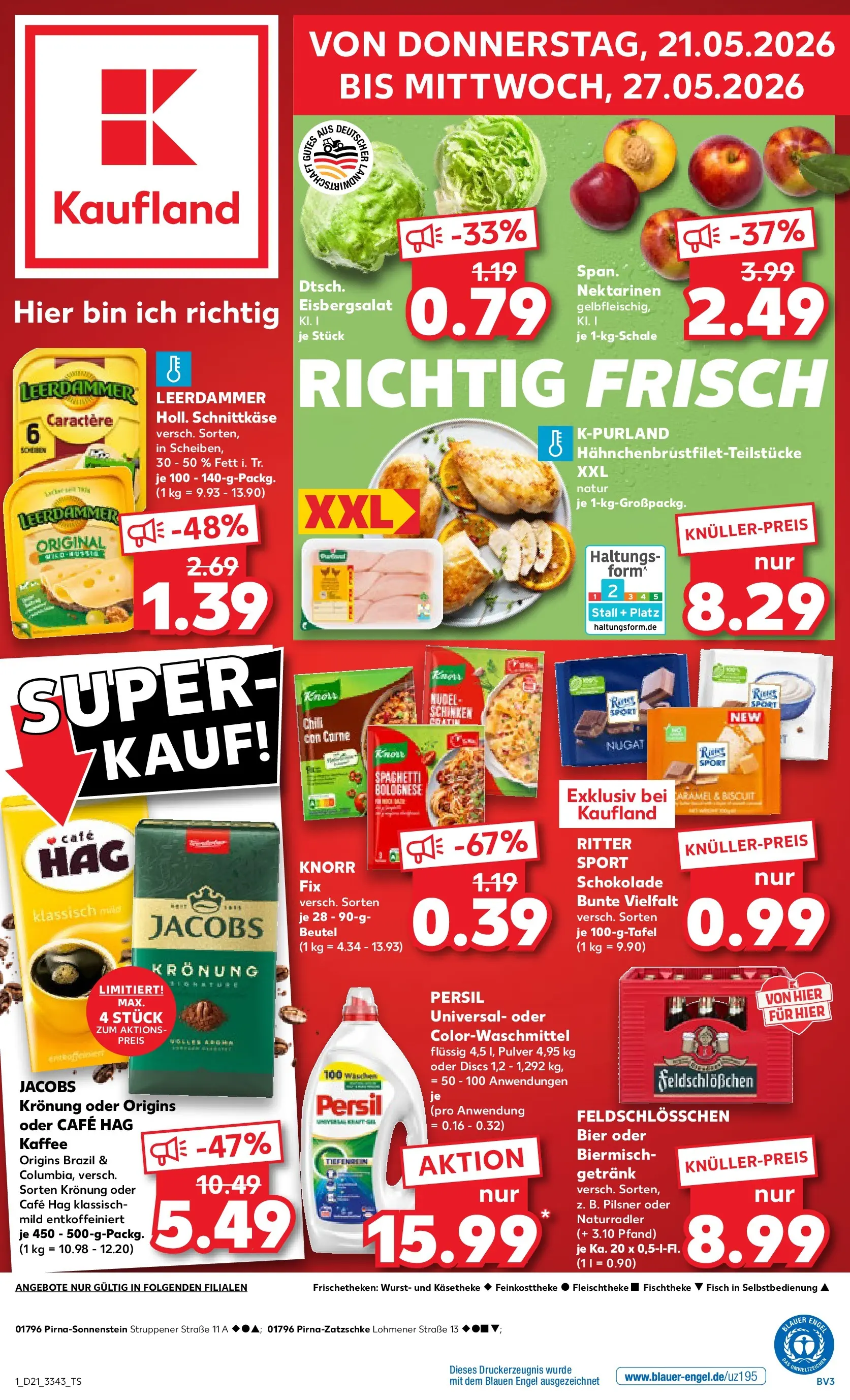 Prospekt Kaufland ab 18.05.2026 » Angebote und Werbung Online | Seite: 6 | Produkte: Kaffee, Bier, Eisbergsalat, Wurst Prospekt Kaufland ab 18.05.2026 » Angebote Online zum Blättern | Seite: 6 | Produkte: Kaffee, Bier, Eisbergsalat, Wurst