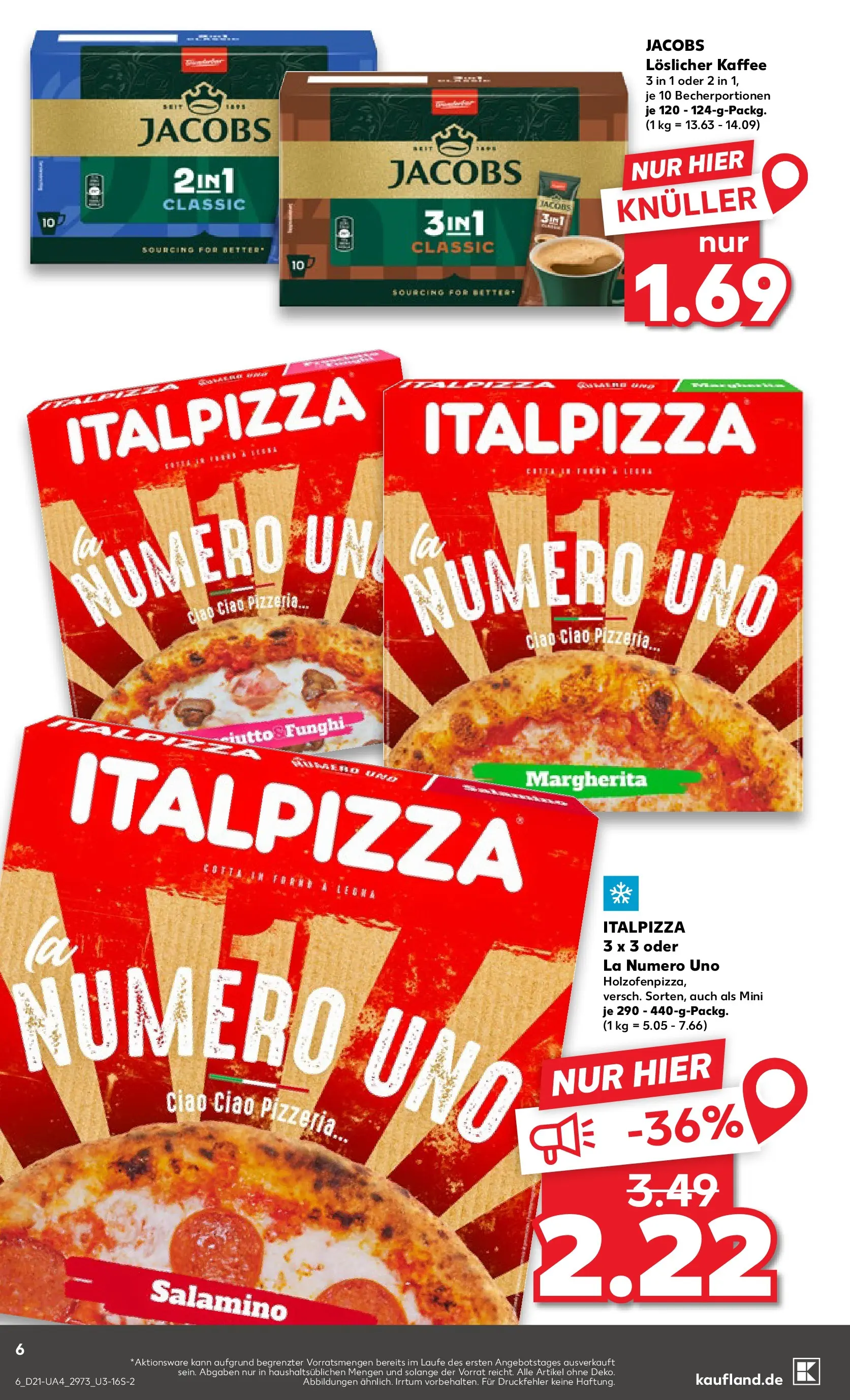 Prospekt Kaufland ab 21.05.2026 » Angebote und Werbung Online | Seite: 6 | Produkte: Kaffee, Pizza Prospekt Kaufland ab 21.05.2026 » Angebote Online zum Blättern | Seite: 6 | Produkte: Kaffee, Pizza
