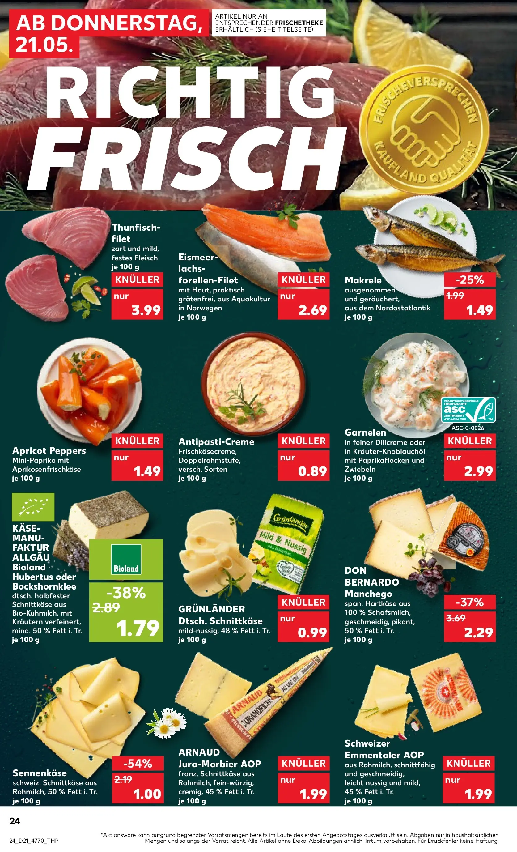 Prospekt Kaufland ab 18.05.2026 » Angebote Online zum Blättern | Seite: 29 | Produkte: Käse, Zwiebeln, Grunlander, Fleisch