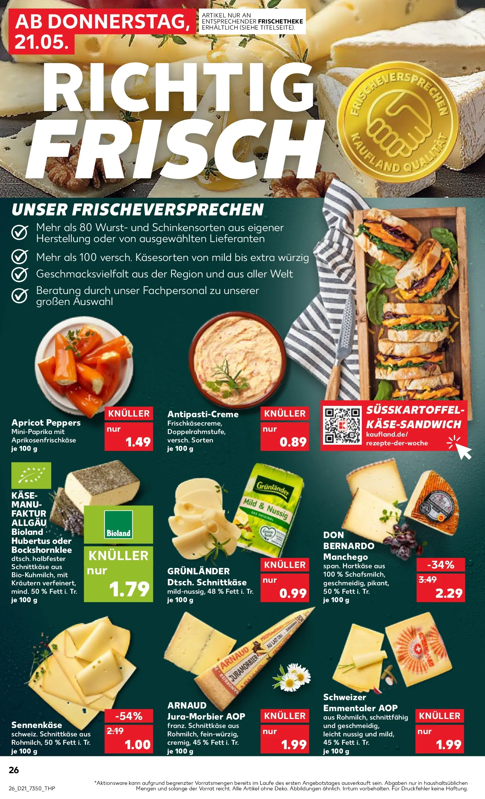 Prospekt Kaufland ab 18.05.2026 » Angebote Online zum Blättern | Seite: 31 | Produkte: Käse, Grunlander, Wurst