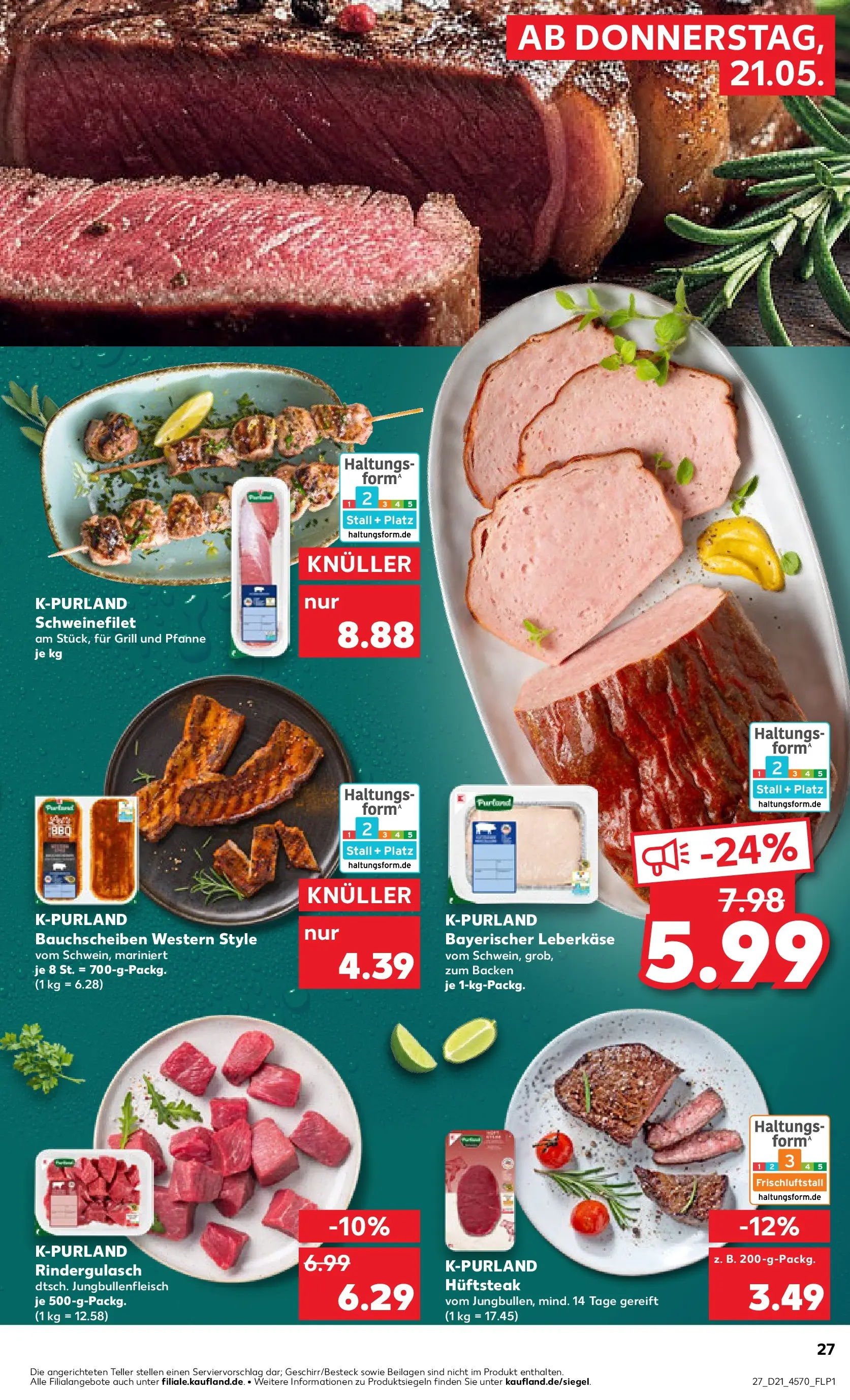 Prospekt Kaufland ab 18.05.2026 » Angebote Online zum Blättern | Seite: 32 | Produkte: Grill, Rindergulasch, Schweinefilet, Leberkase