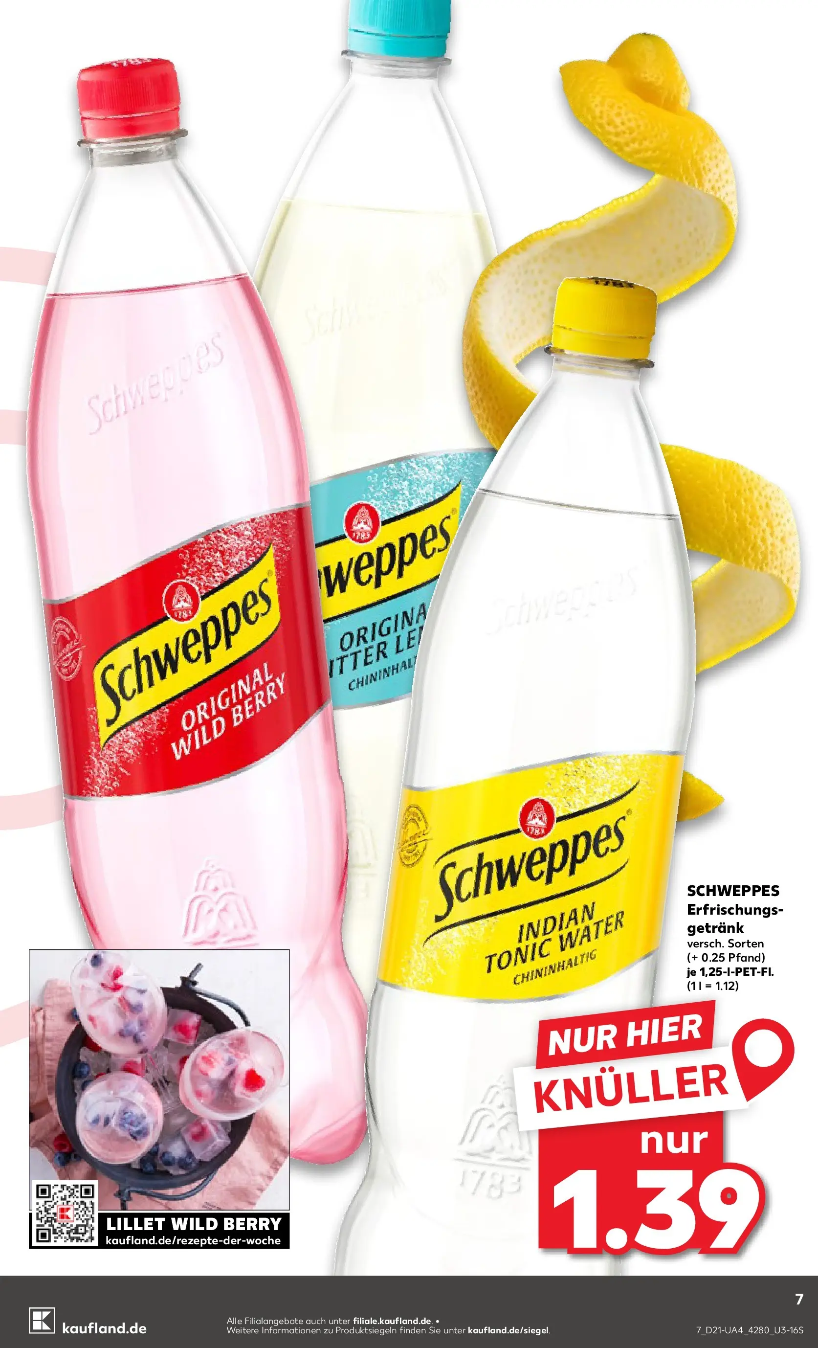 Prospekt Kaufland ab 21.05.2026 » Angebote und Werbung Online | Seite: 7 | Produkte: Schweppes, Lillet Prospekt Kaufland ab 21.05.2026 » Angebote Online zum Blättern | Seite: 7 | Produkte: Schweppes, Lillet