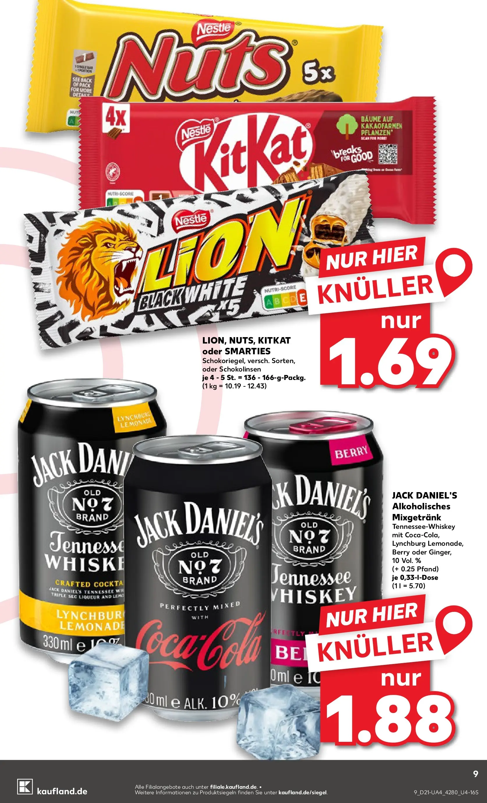 Prospekt Kaufland ab 21.05.2026 » Angebote und Werbung Online | Seite: 9 | Produkte: Coca cola, Cola, Jack Daniel's, Whiskey Prospekt Kaufland ab 21.05.2026 » Angebote Online zum Blättern | Seite: 9 | Produkte: Coca cola, Cola, Jack Daniel's, Whiskey
