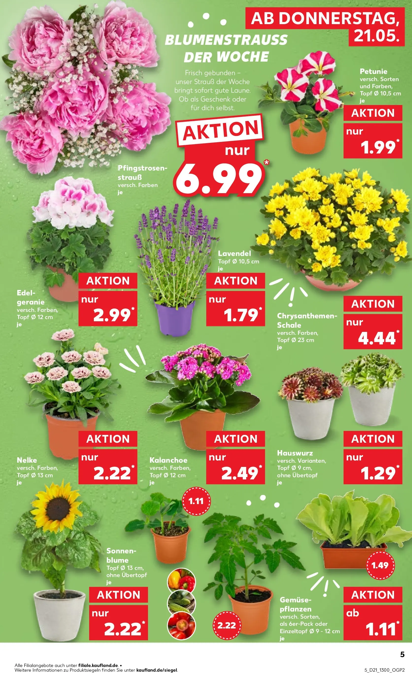 Prospekt Kaufland ab 21.05.2026 » Angebote und Werbung Online | Seite: 13 | Produkte: Gemüse, Lavendel Prospekt Kaufland ab 21.05.2026 » Angebote Online zum Blättern | Seite: 13 | Produkte: Gemüse, Lavendel