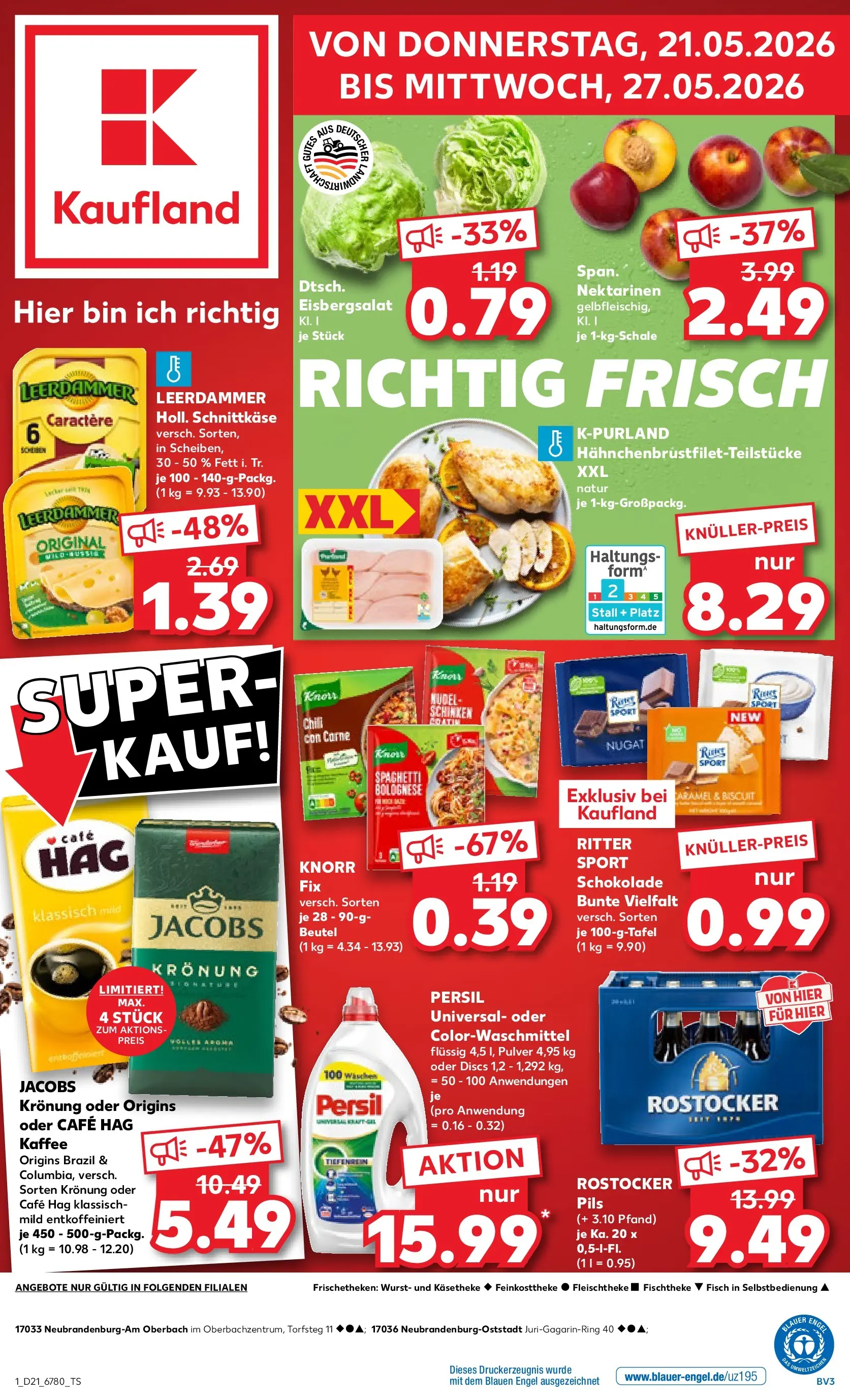 Prospekt Kaufland ab 18.05.2026 » Angebote Online zum Blättern | Seite: 6 | Produkte: Schokolade, Pils, Knorr, Chili