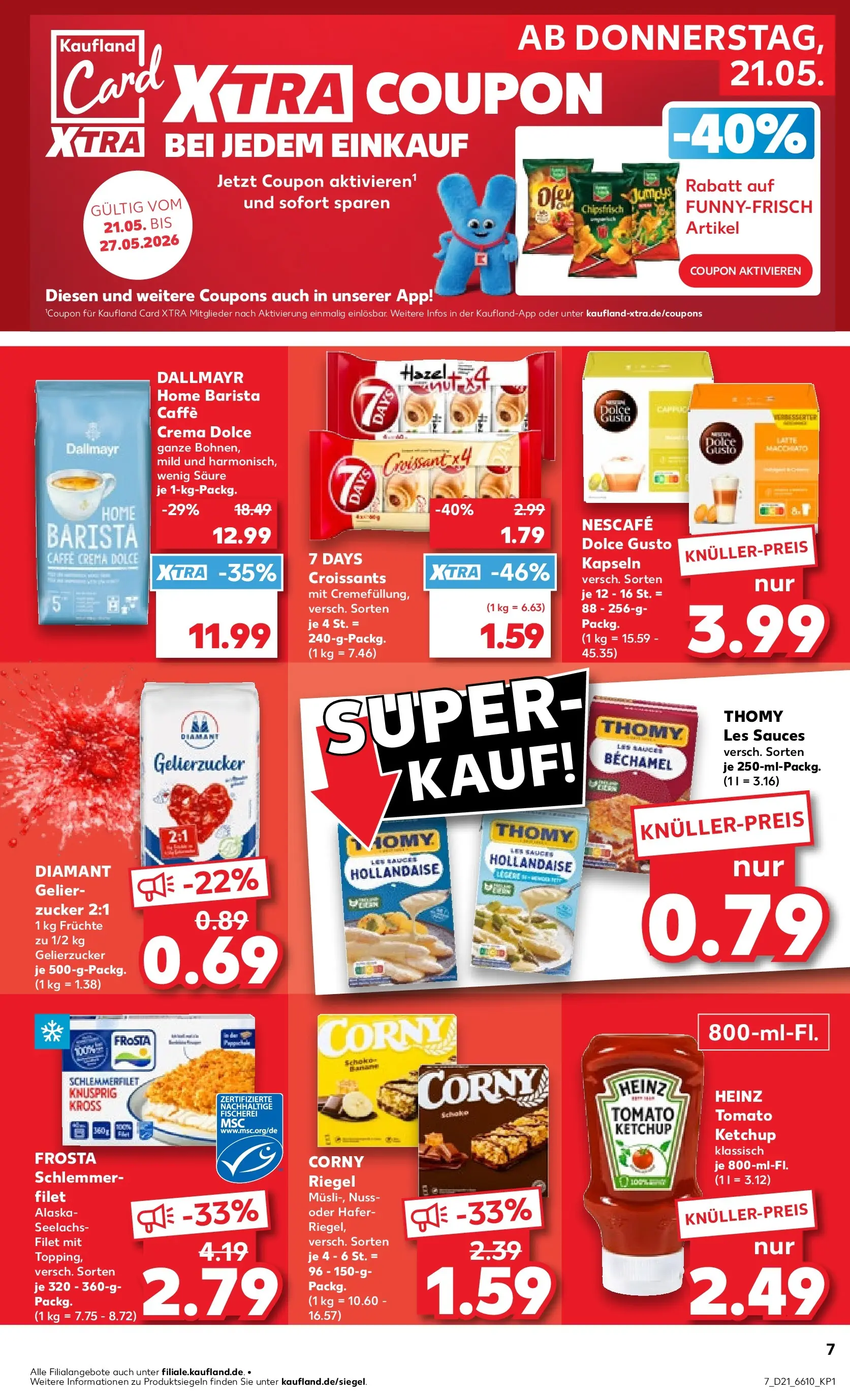 Prospekt Kaufland ab 18.05.2026 » Angebote und Werbung Online | Seite: 20 | Produkte: Croissant, Dallmayr, Zucker, Dolce Gusto kapseln Prospekt Kaufland ab 18.05.2026 » Angebote Online zum Blättern | Seite: 20 | Produkte: Croissant, Dallmayr, Zucker, Dolce Gusto kapseln