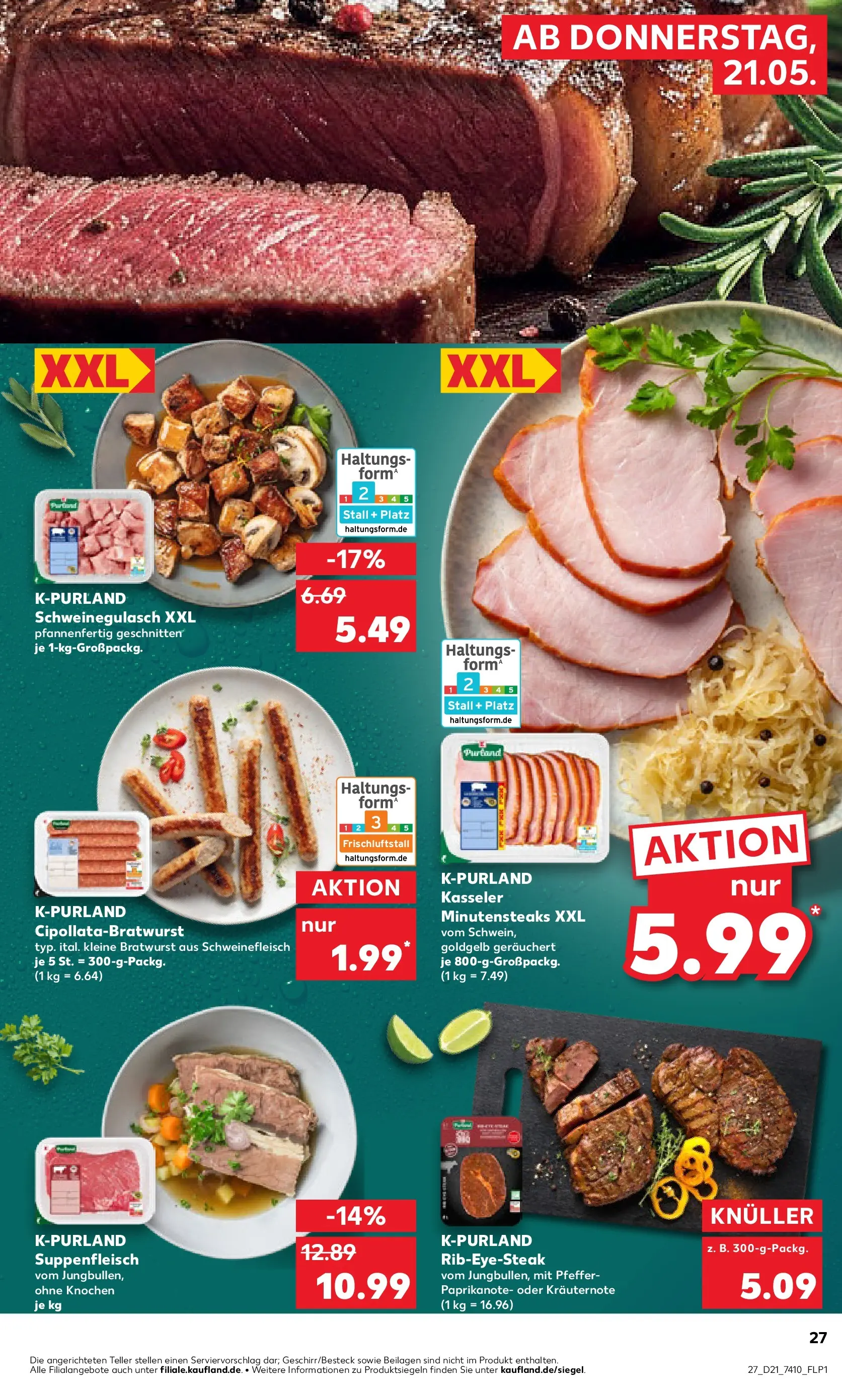 Prospekt Kaufland ab 18.05.2026 » Angebote Online zum Blättern | Seite: 32 | Produkte: Schweinegulasch, Pfeffer, Schweinefleisch, Steak