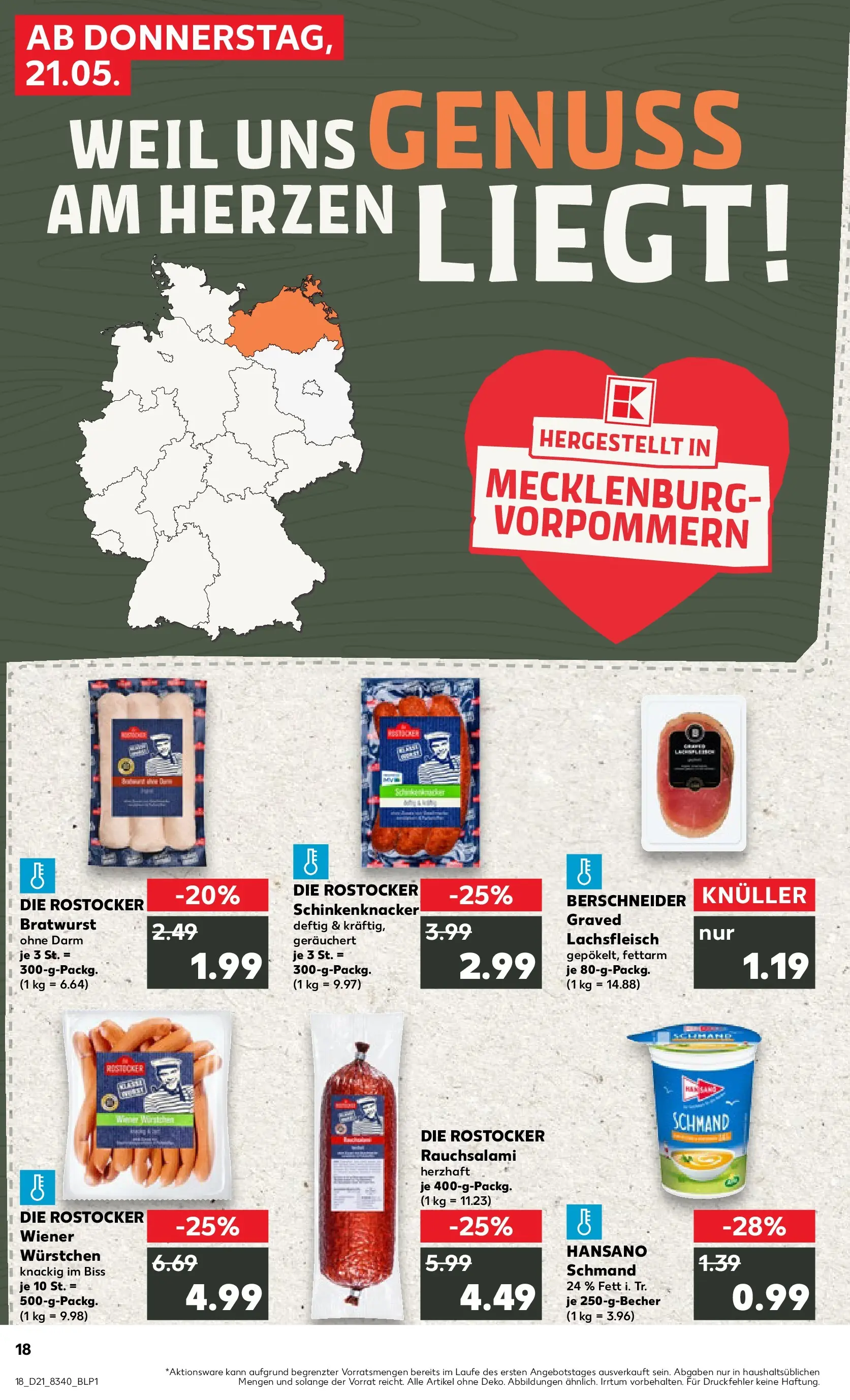 Prospekt Kaufland ab 18.05.2026 » Angebote Online zum Blättern | Seite: 23 | Produkte: Wiener wurstchen, Bratwurst