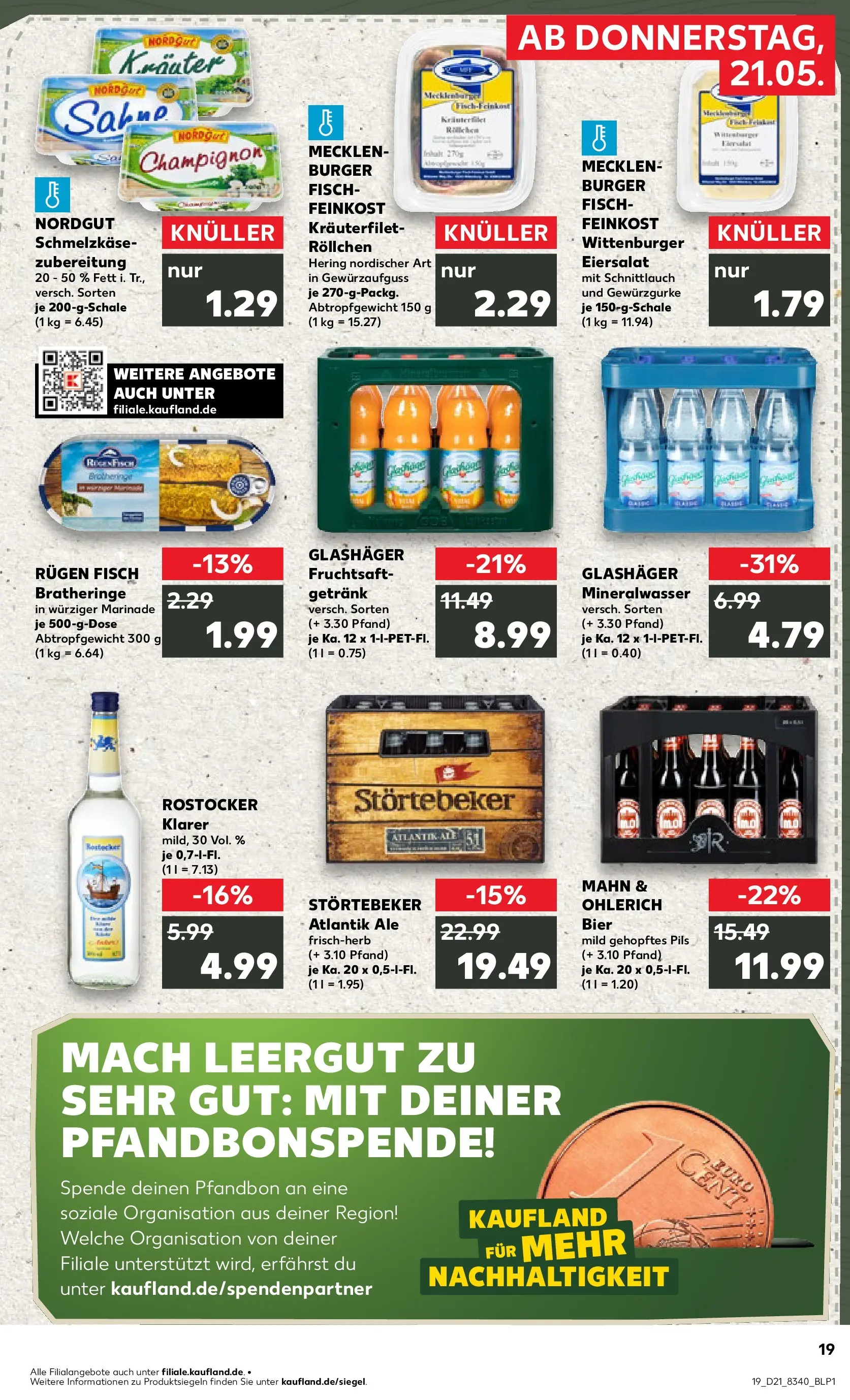 Prospekt Kaufland ab 18.05.2026 » Angebote Online zum Blättern | Seite: 24 | Produkte: Pils, Burger, Mineralwasser, Fruchtsaft