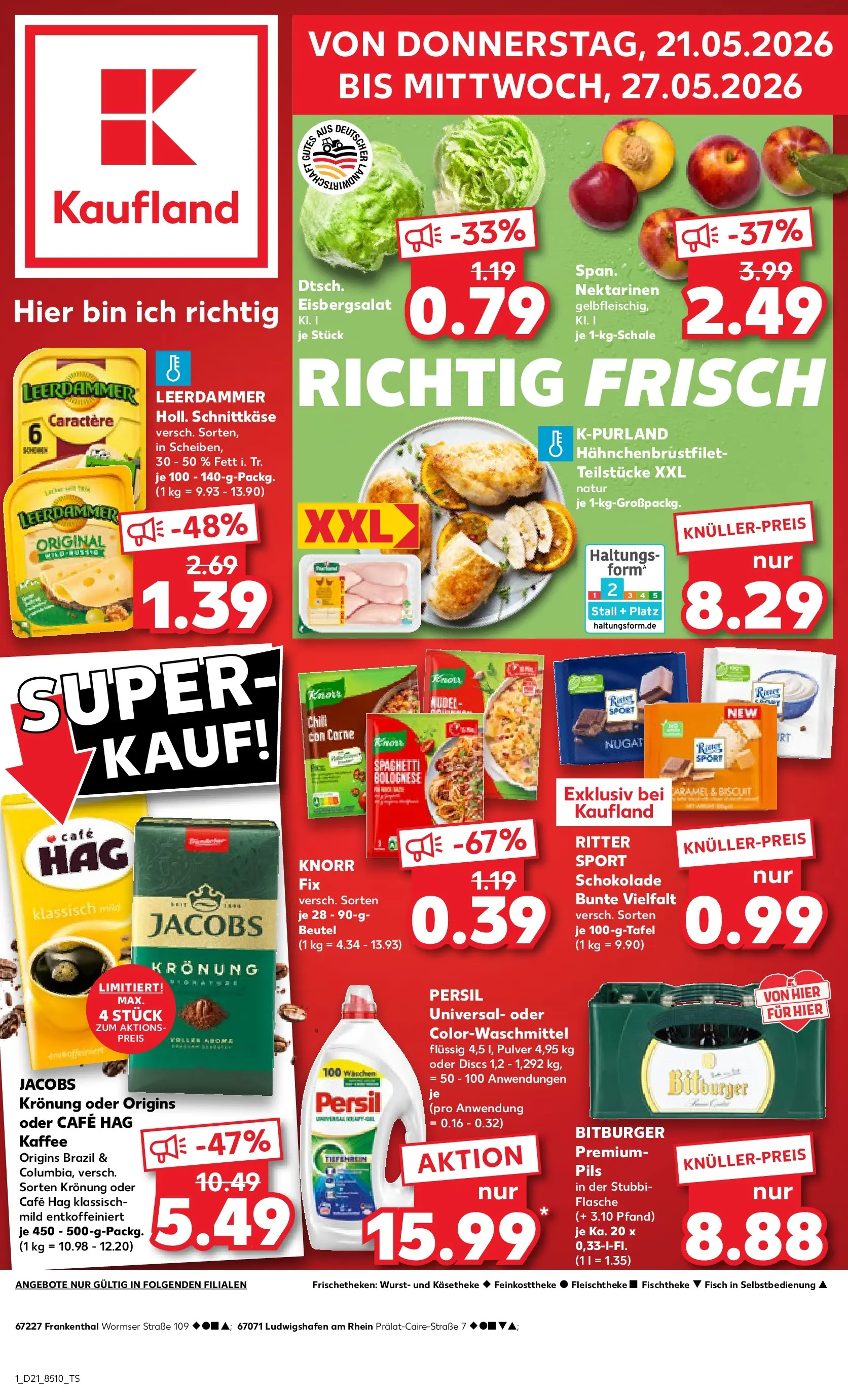 Prospekt Kaufland ab 18.05.2026 » Angebote Online zum Blättern | Seite: 6 | Produkte: Knorr fix, Kaffee, Knorr, Persil