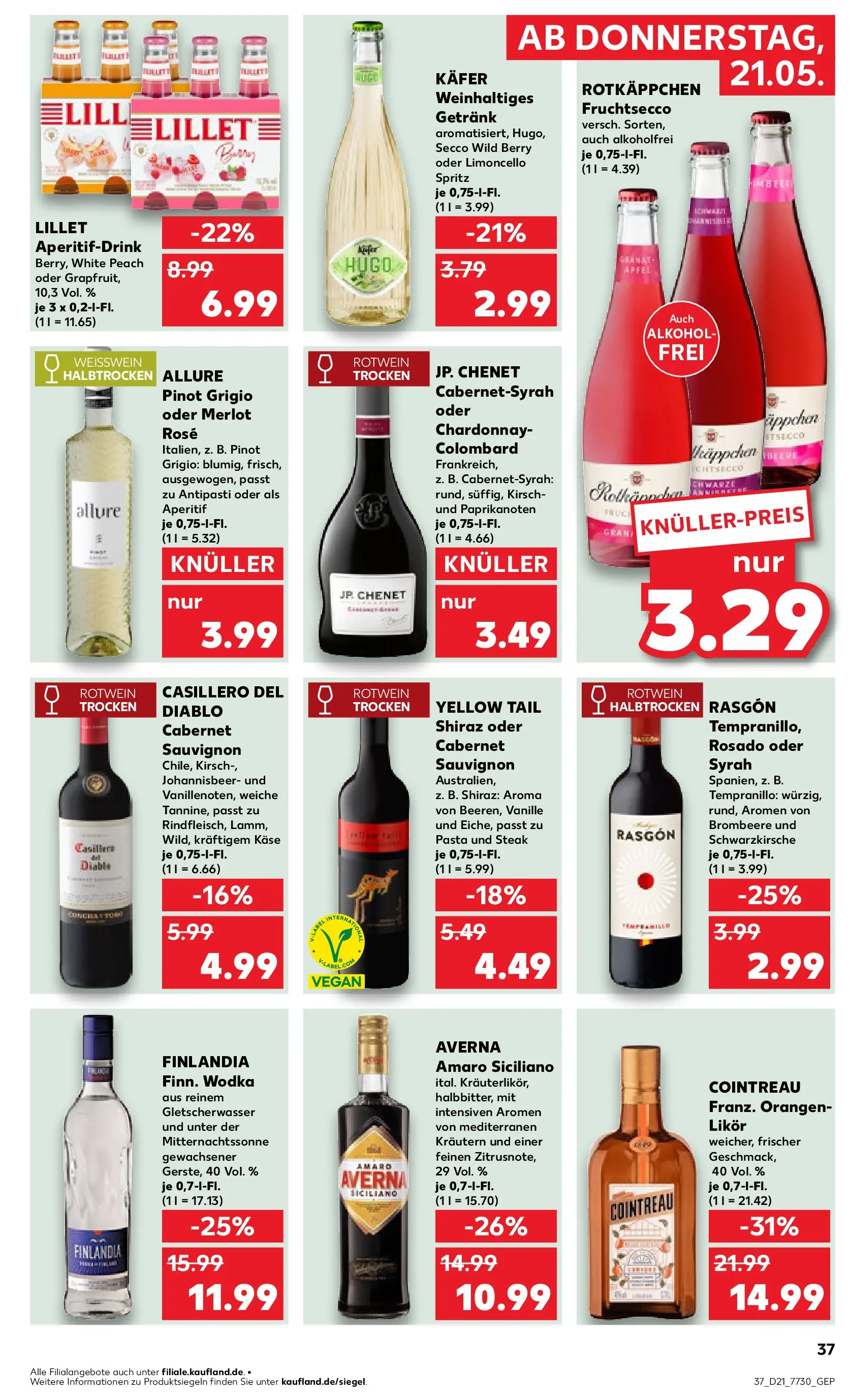 Prospekt Kaufland ab 18.05.2026 » Angebote Online zum Blättern | Seite: 42 | Produkte: Orangen, Fruchtsecco, Pasta, Vodka
