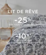 Bouchara LIT DE R&Ecirc;VE -25% - au 31.05.2026